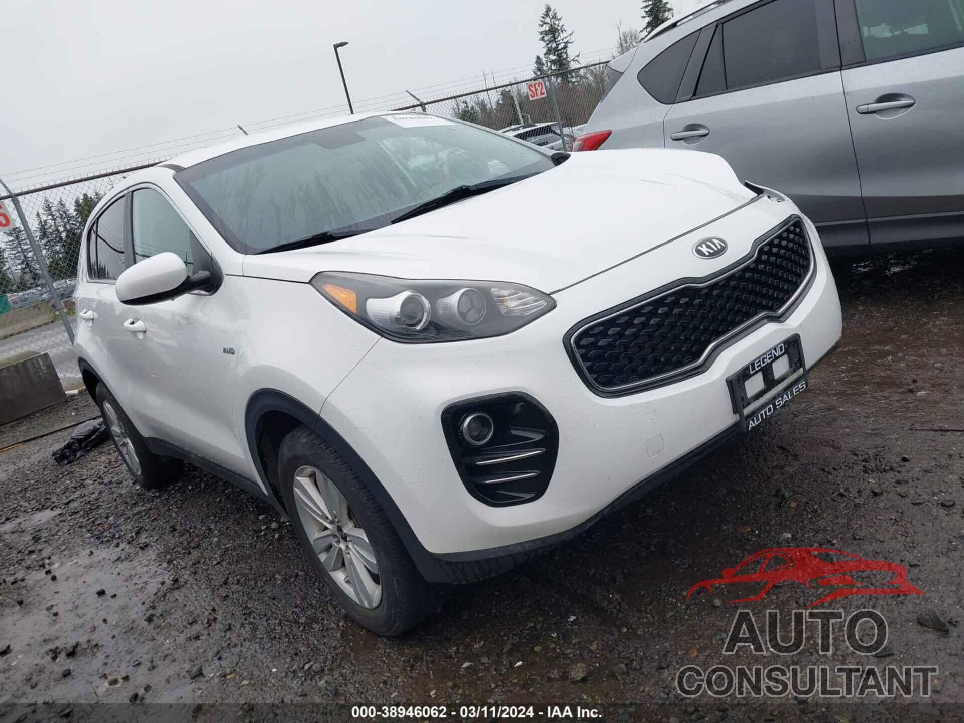 KIA SPORTAGE 2017 - KNDPMCAC4H7184567