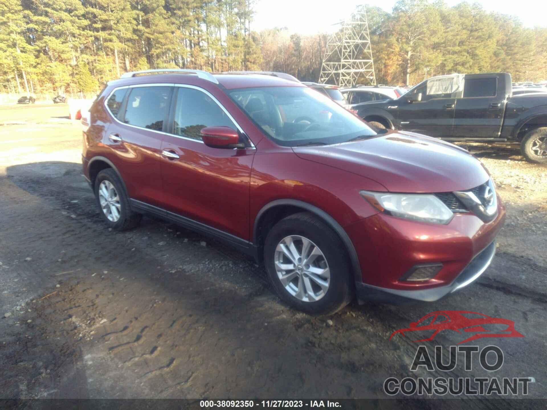 NISSAN ROGUE 2016 - KNMAT2MT4GP652357