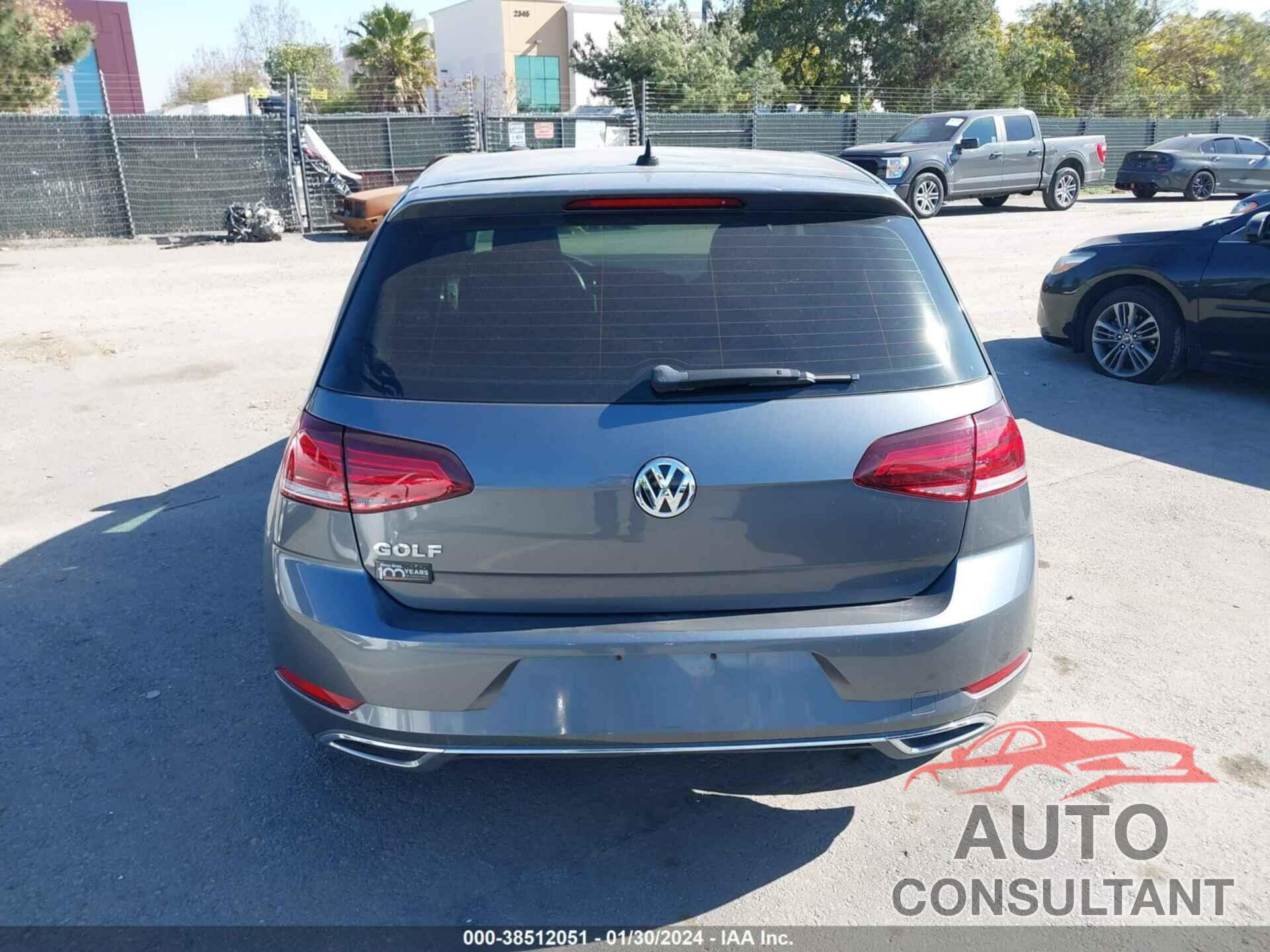 VOLKSWAGEN GOLF 2019 - 3VWG57AU9KM022344