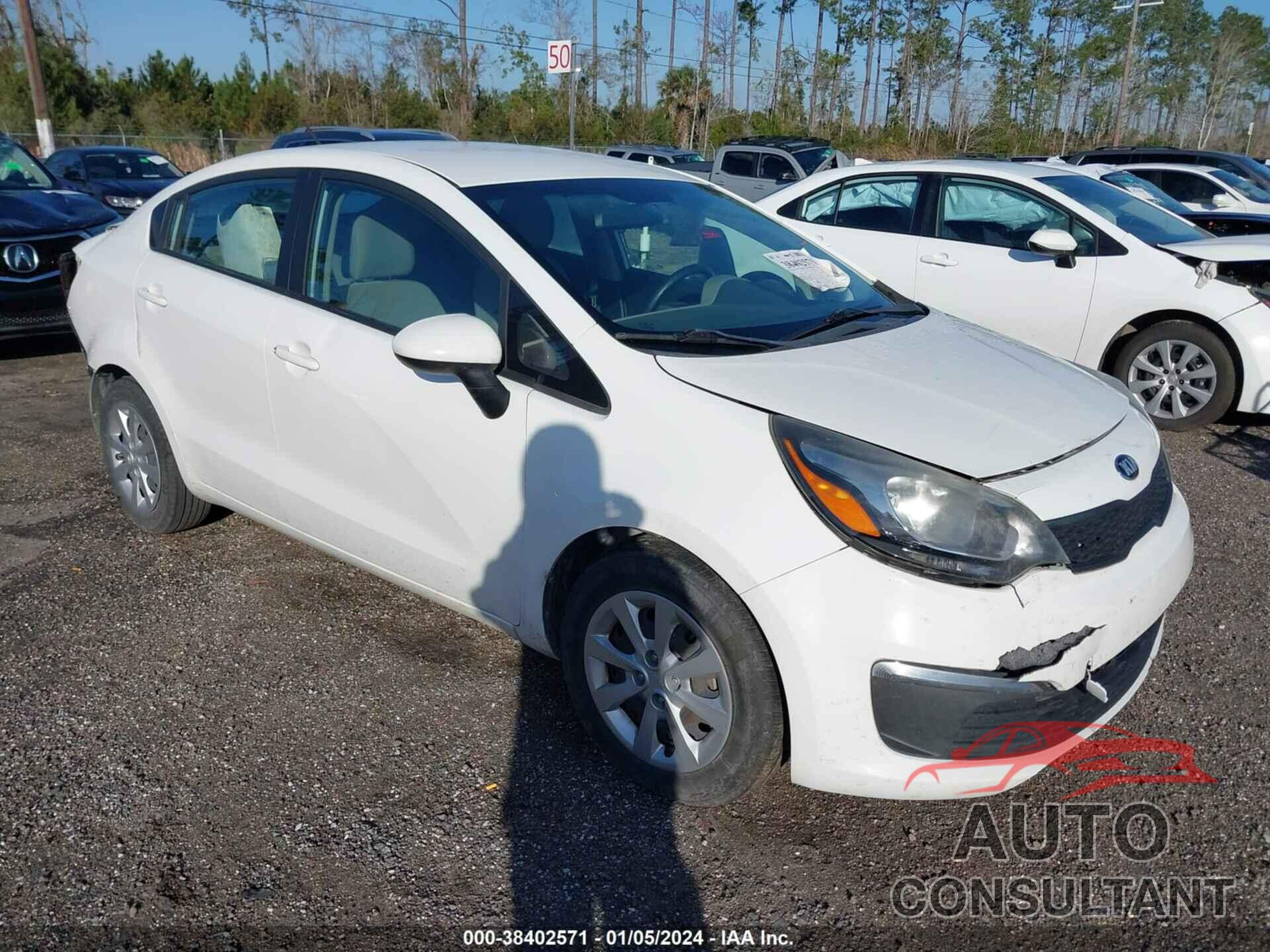 KIA RIO 2016 - KNADM4A34G6659810