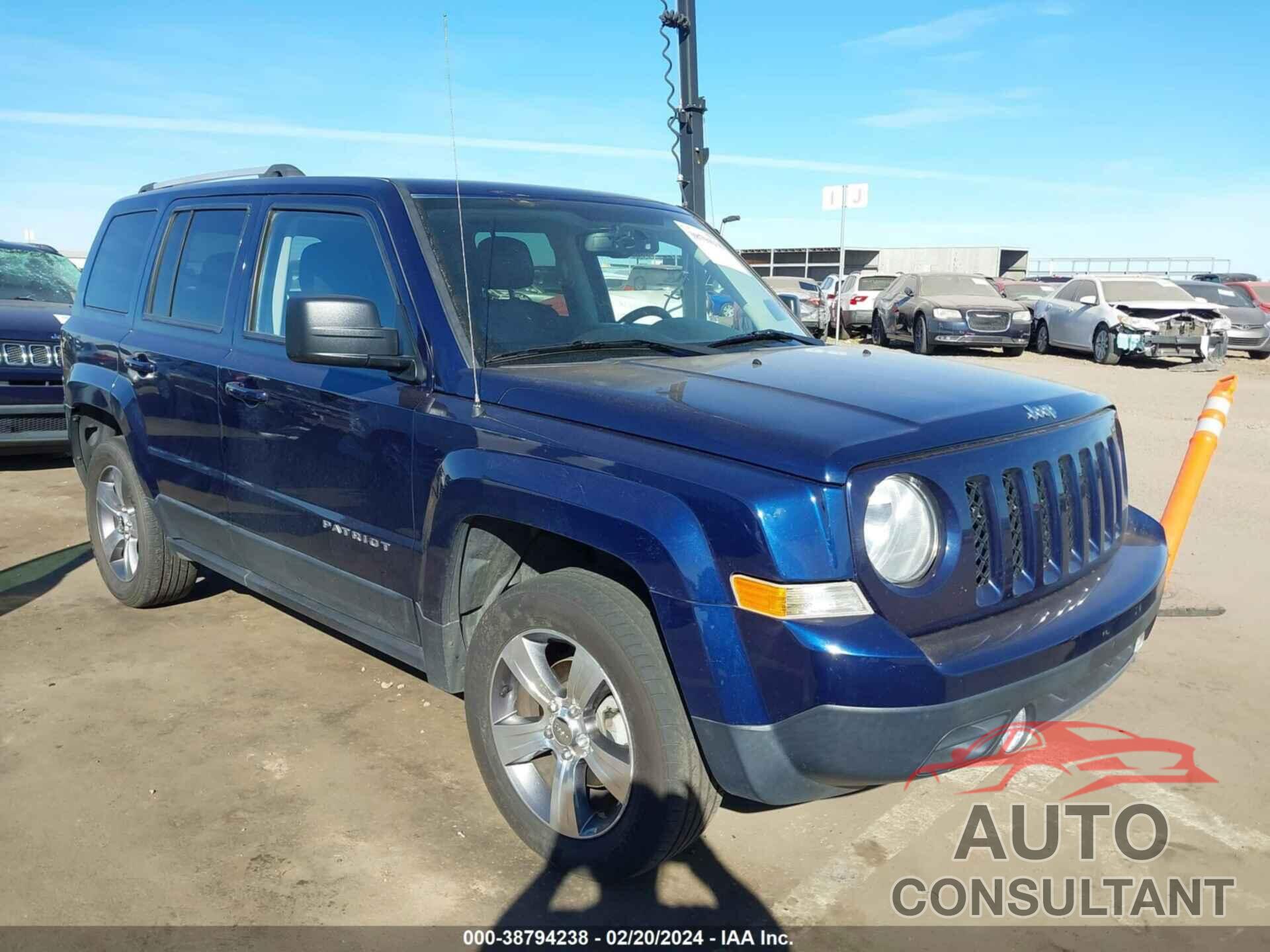 JEEP PATRIOT 2017 - 1C4NJRFBXHD128413