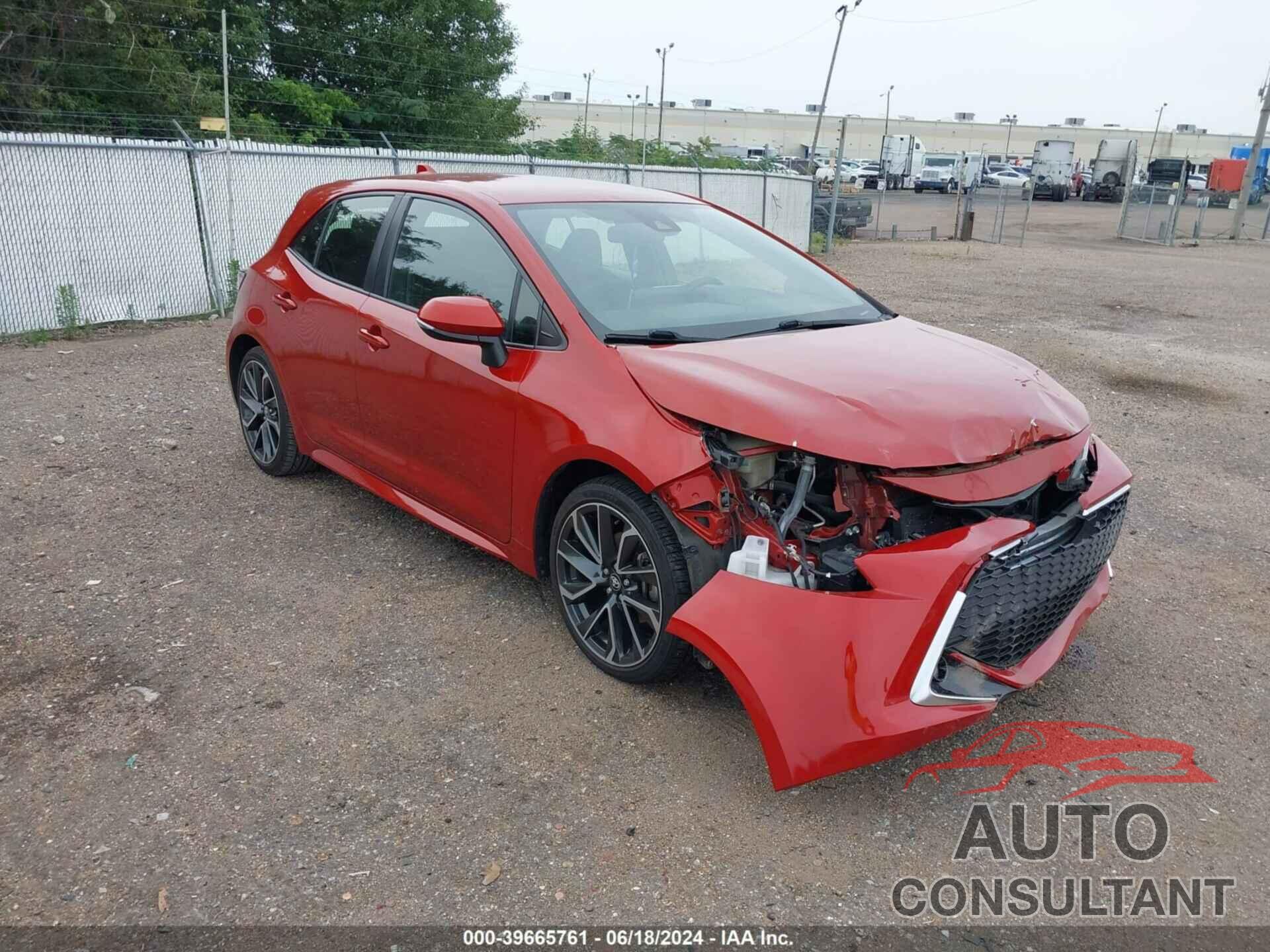 TOYOTA COROLLA 2019 - JTNK4RBE4K3040377