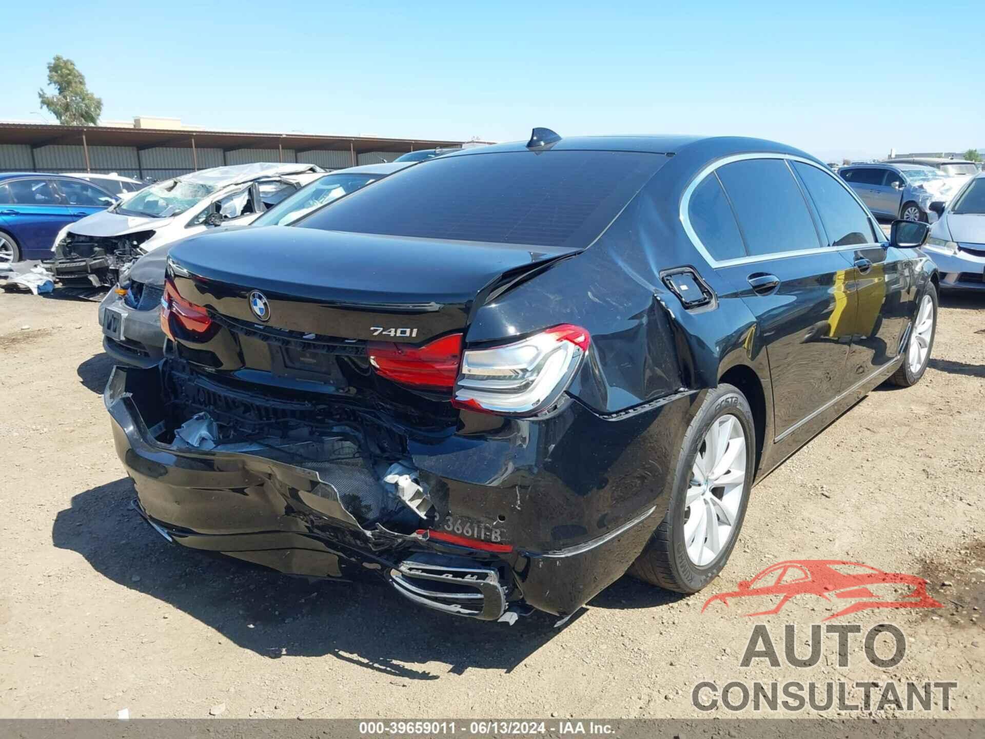 BMW 740I 2019 - WBA7E2C50KB216826