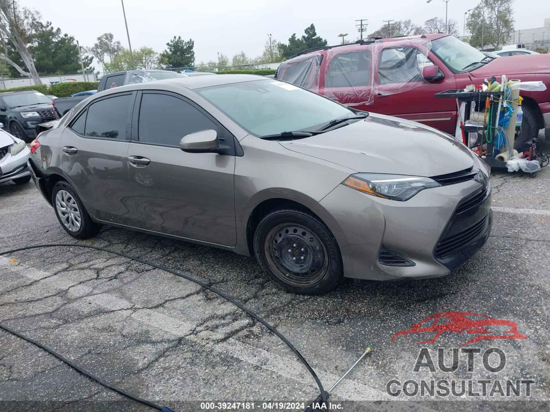 TOYOTA COROLLA 2019 - 2T1BURHE9KC182470