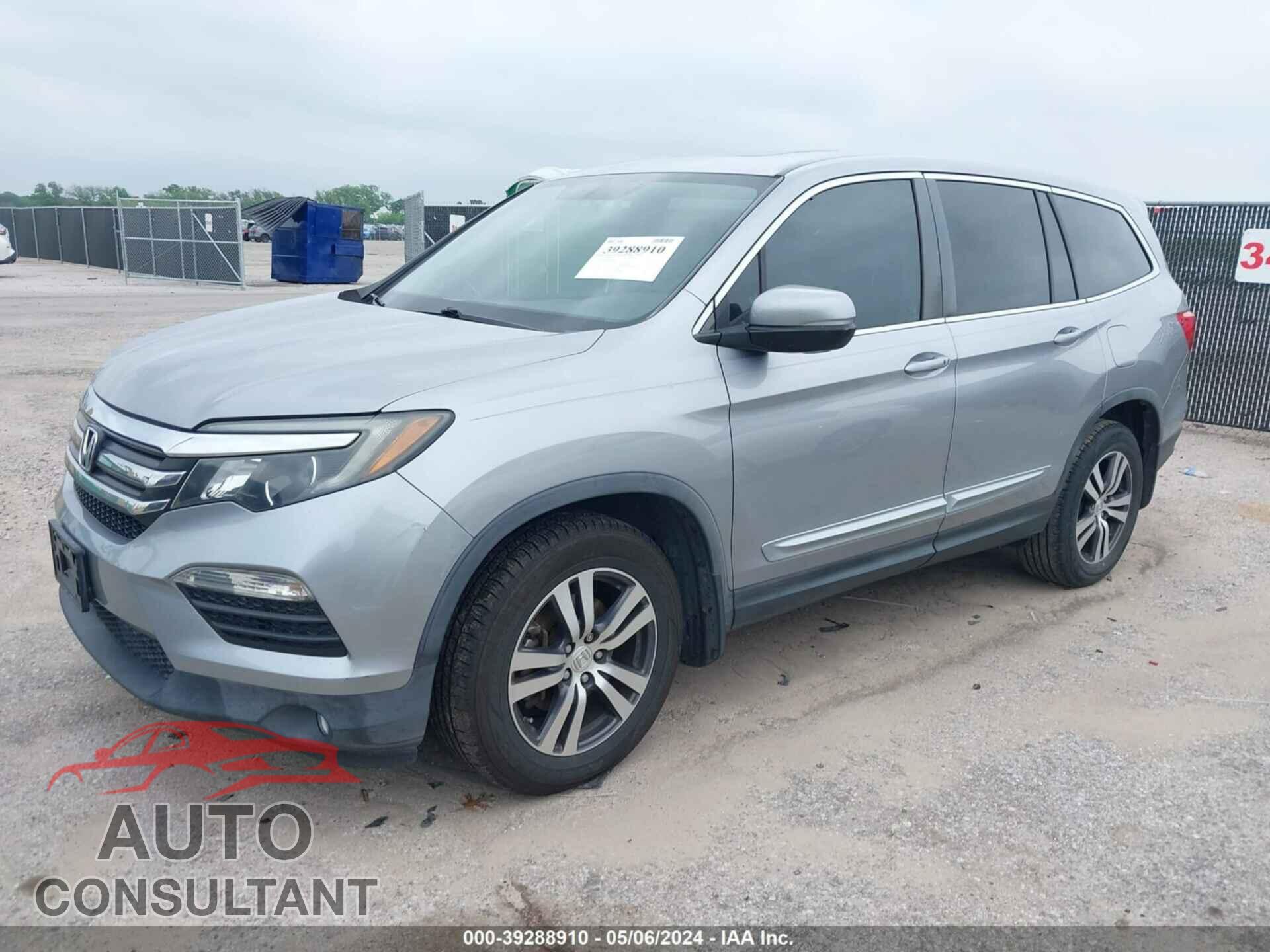 HONDA PILOT 2017 - 5FNYF5H50HB007543