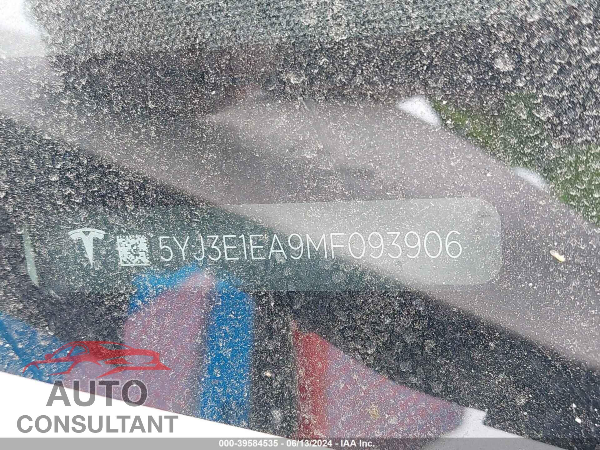 TESLA MODEL 3 2021 - 5YJ3E1EA9MF093906