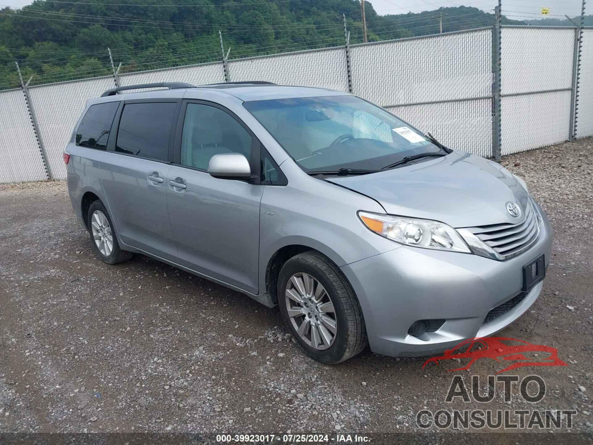 TOYOTA SIENNA 2017 - 5TDJZ3DC4HS178003