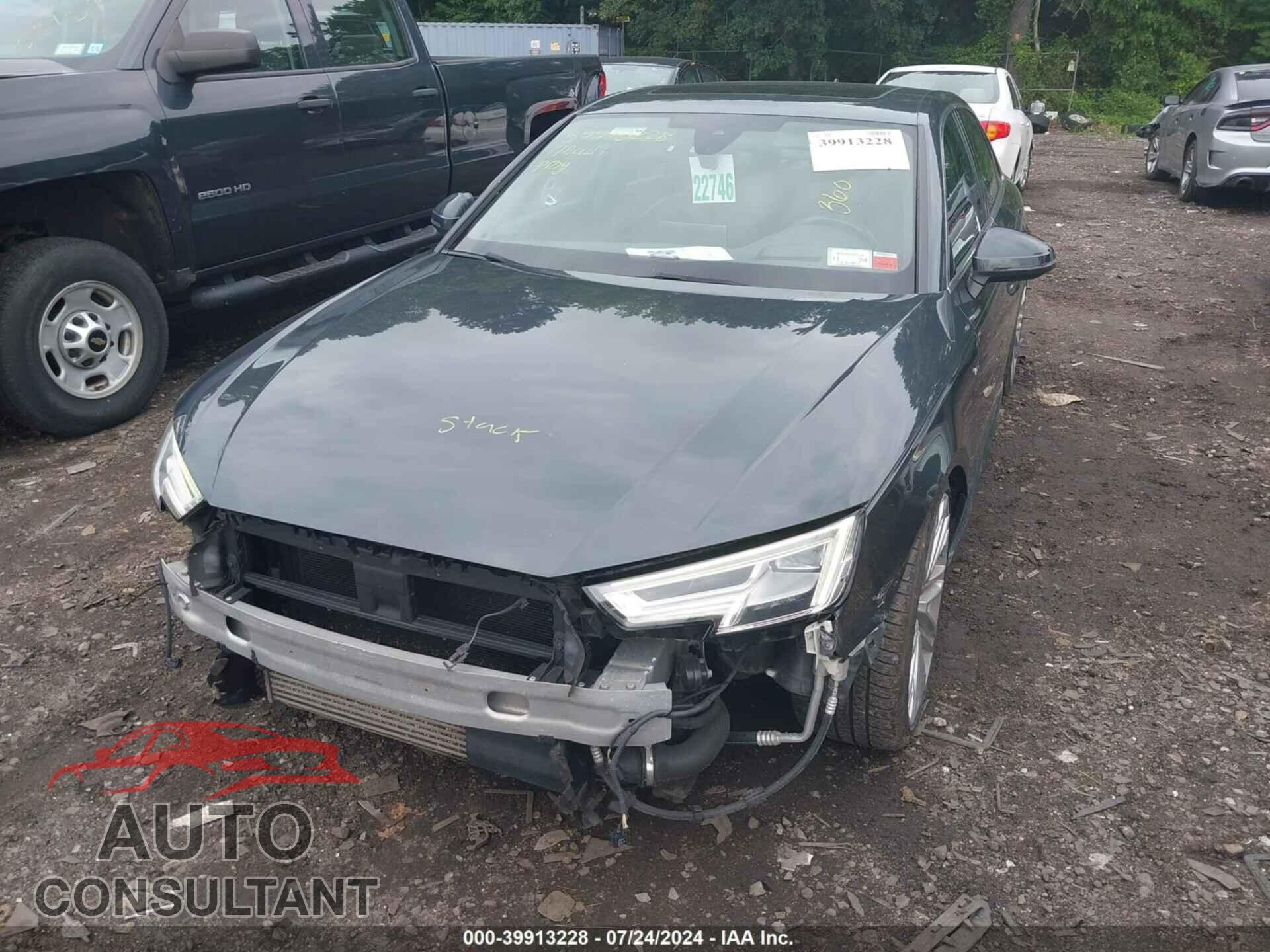 AUDI A4 2017 - WAUFNAF40HN044233