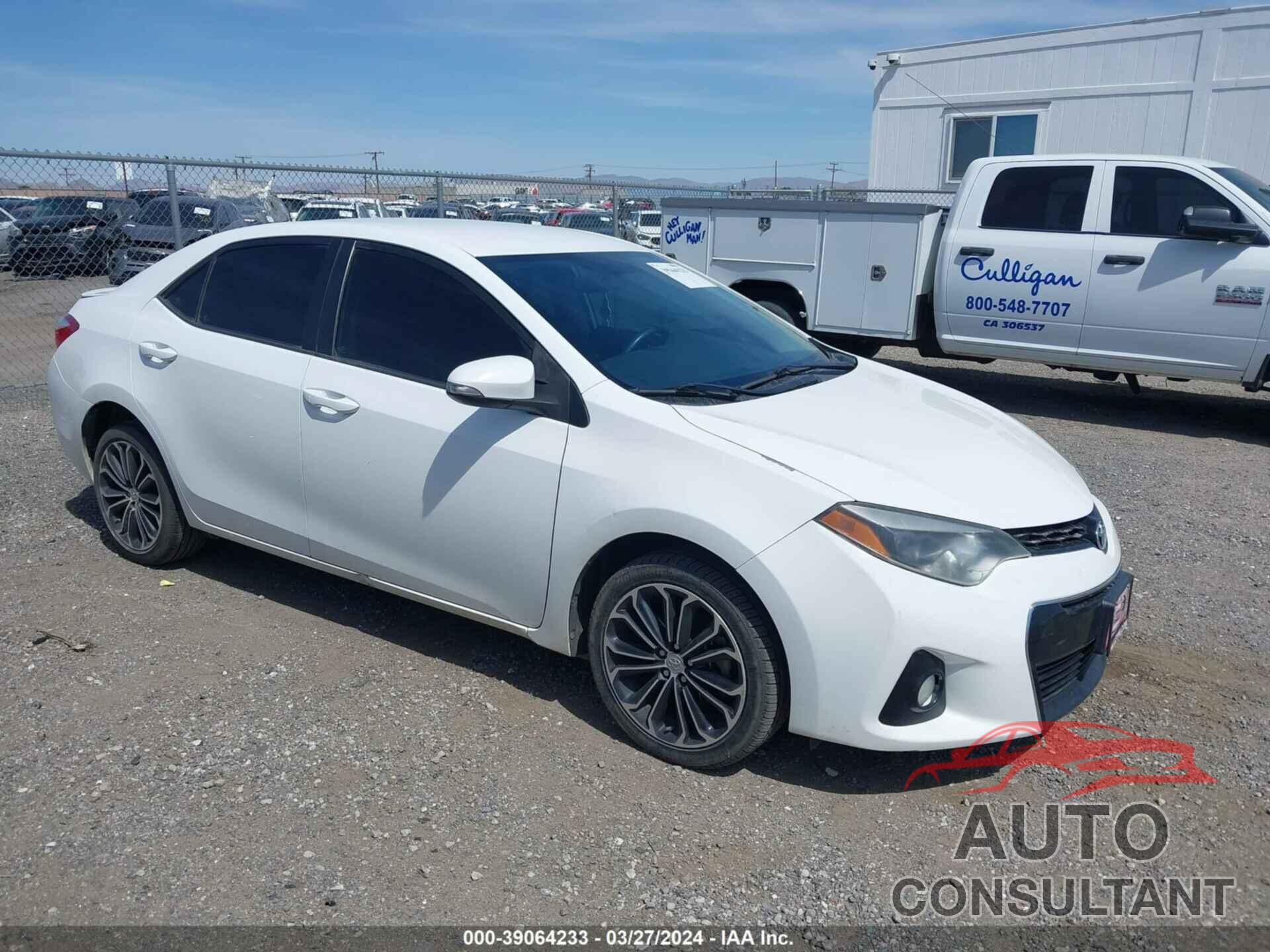 TOYOTA COROLLA 2016 - 5YFBURHE3GP396202