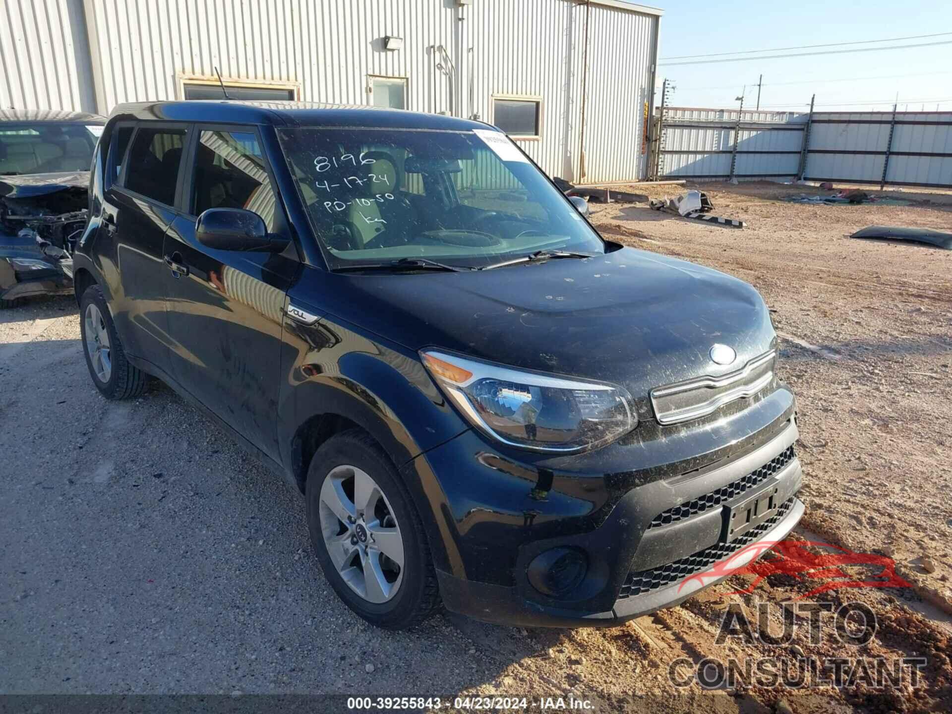 KIA SOUL 2019 - KNDJN2A26K7678196