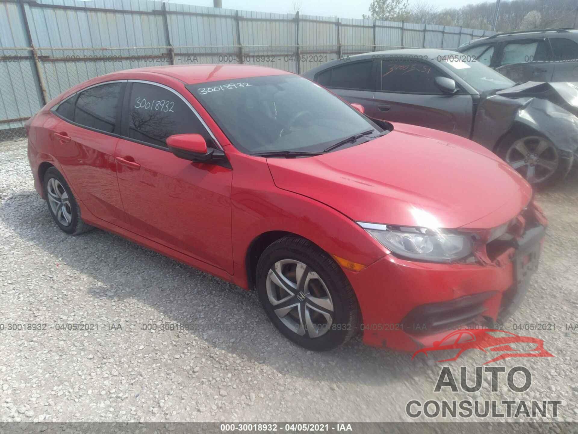 HONDA CIVIC SEDAN 2016 - 2HGFC2F53GH532432