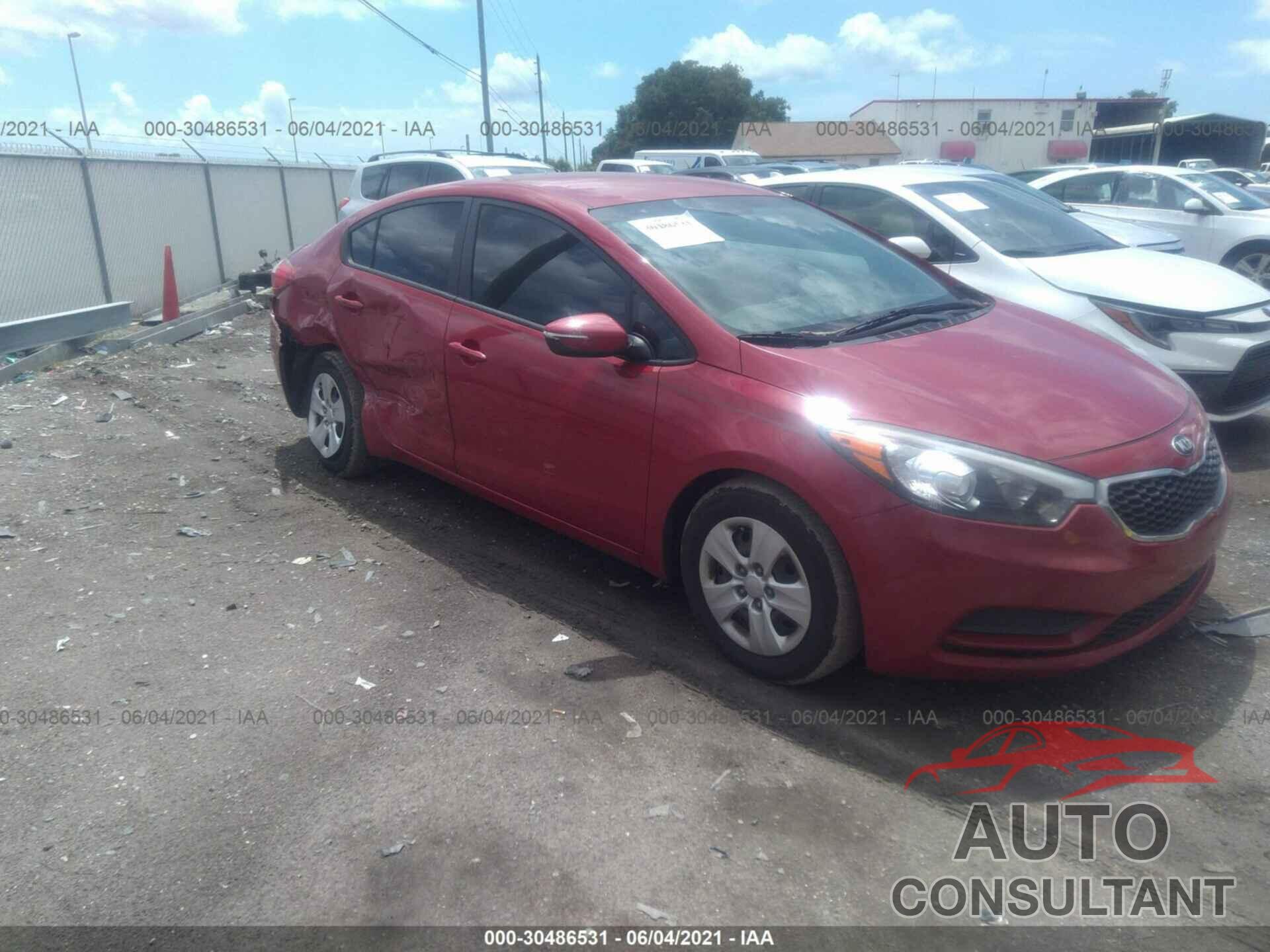 KIA FORTE 2016 - KNAFX4A64G5518476
