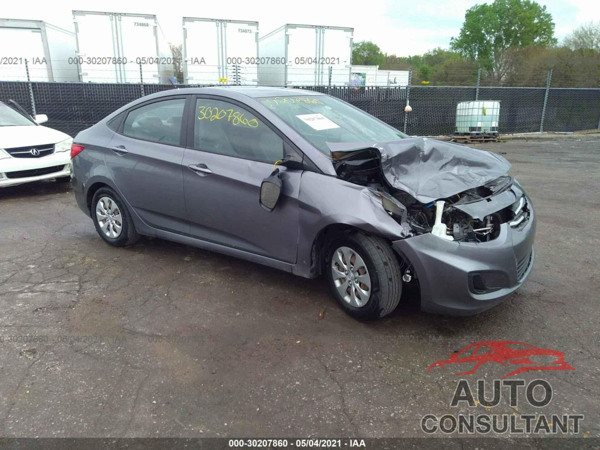 HYUNDAI ACCENT 2016 - KMHCT4AE1GU043492