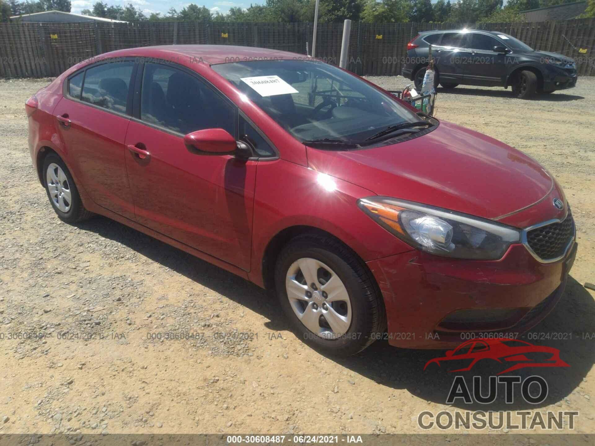 KIA FORTE 2016 - KNAFK4A60G5493168