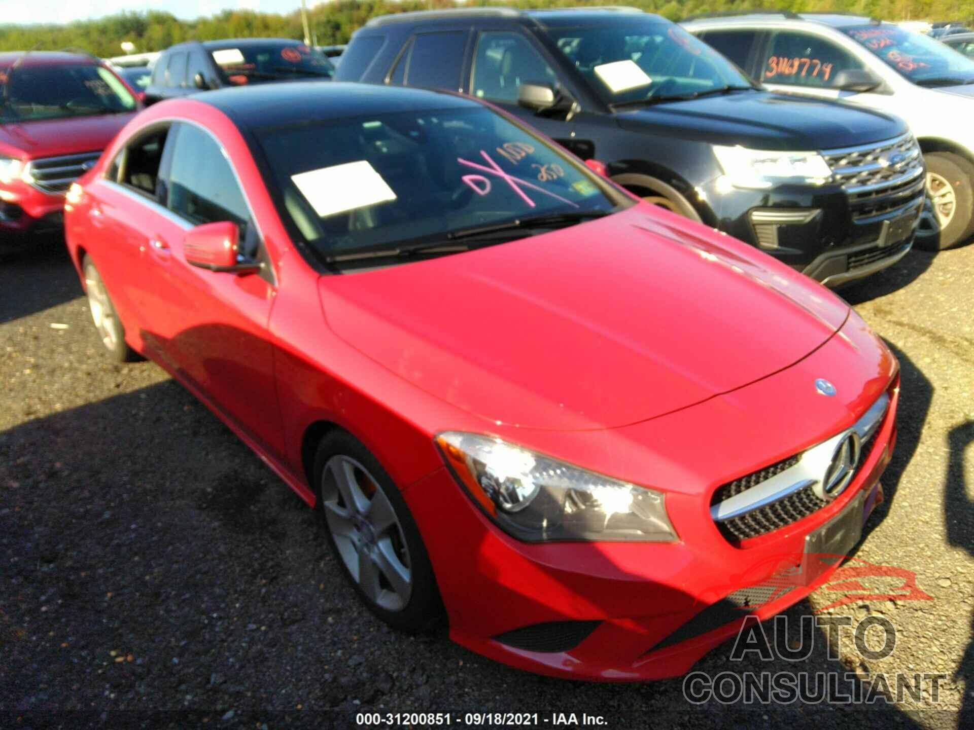 MERCEDES-BENZ CLA 2016 - WDDSJ4GB2GN292189