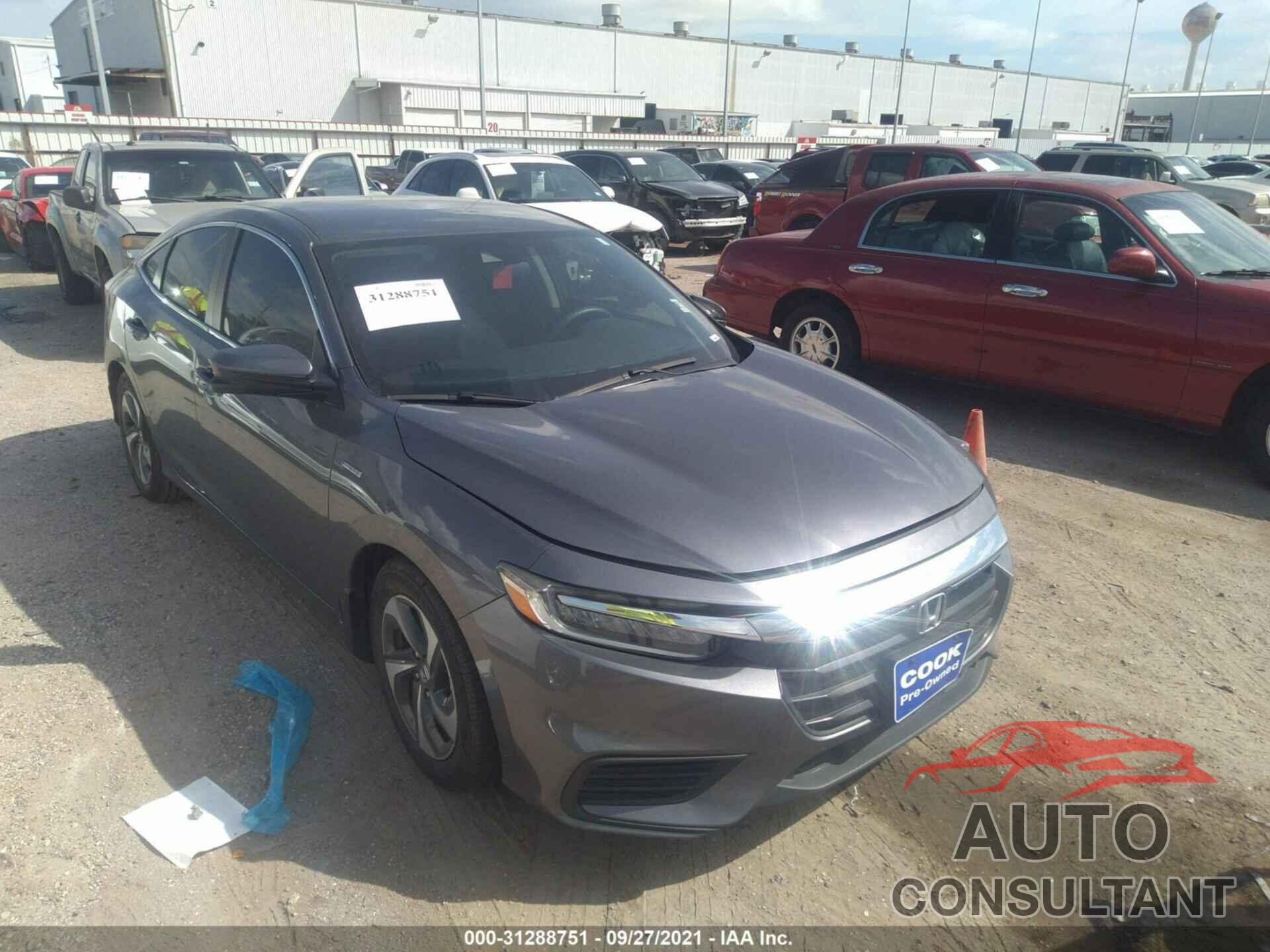 HONDA INSIGHT 2019 - 19XZE4F50KE025106