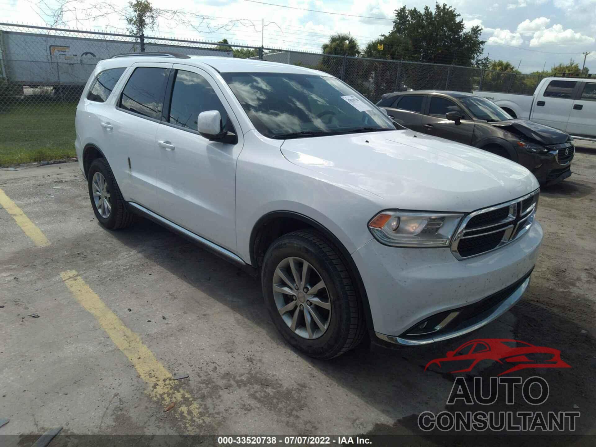 DODGE DURANGO 2016 - 1C4RDJAG8GC340826
