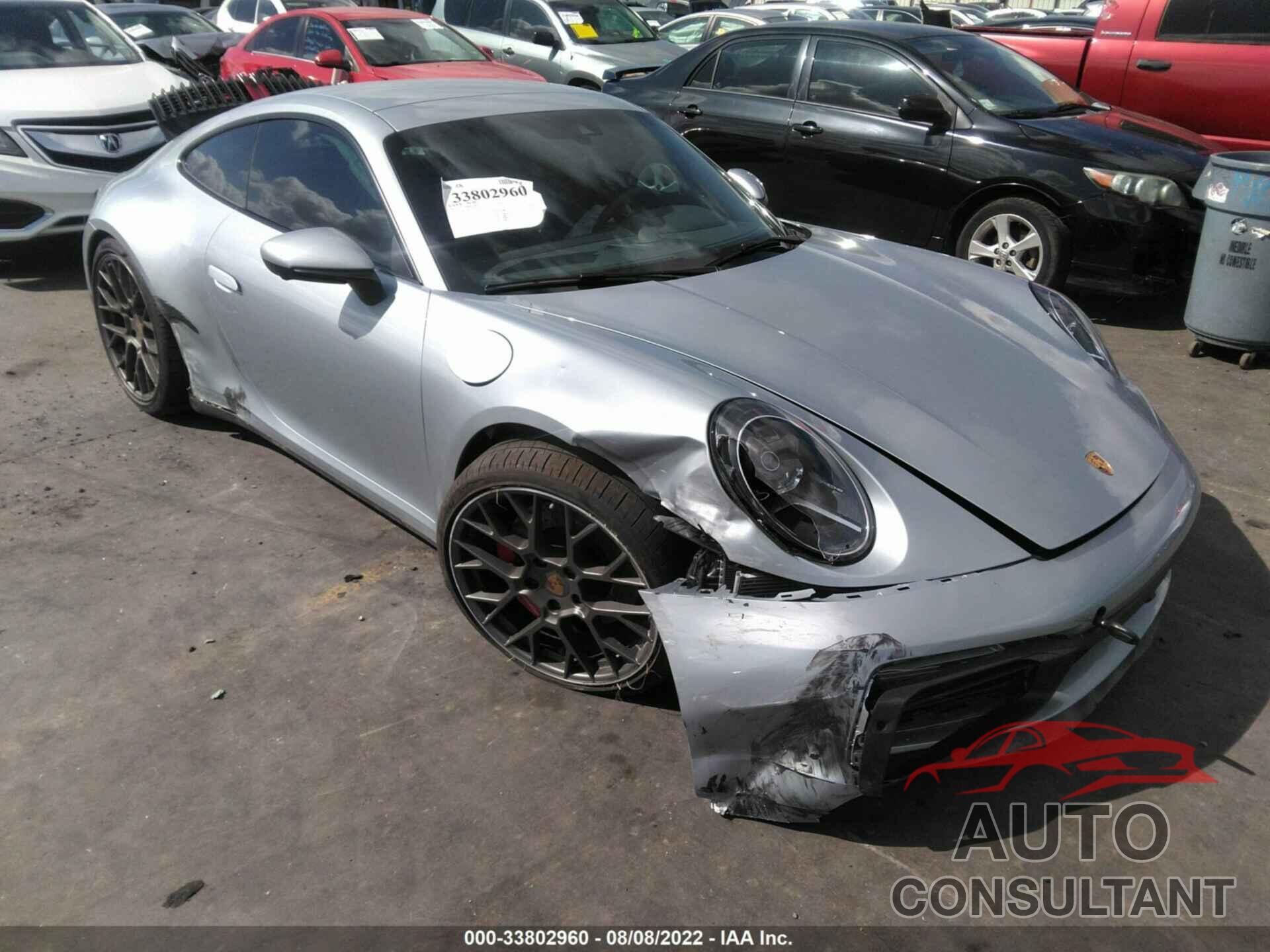 PORSCHE 911 2022 - WP0AB2A9XNS221074