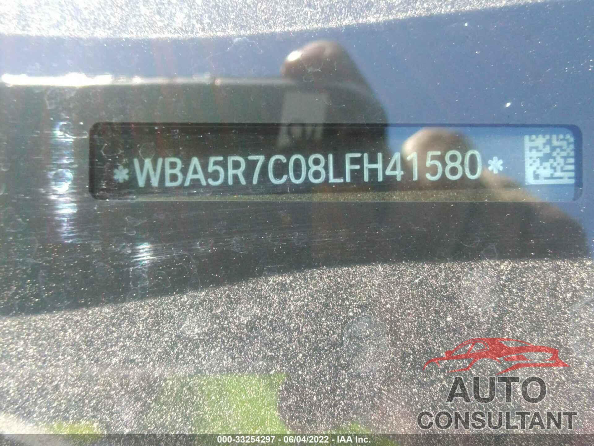 BMW 3 SERIES 2020 - WBA5R7C08LFH41580