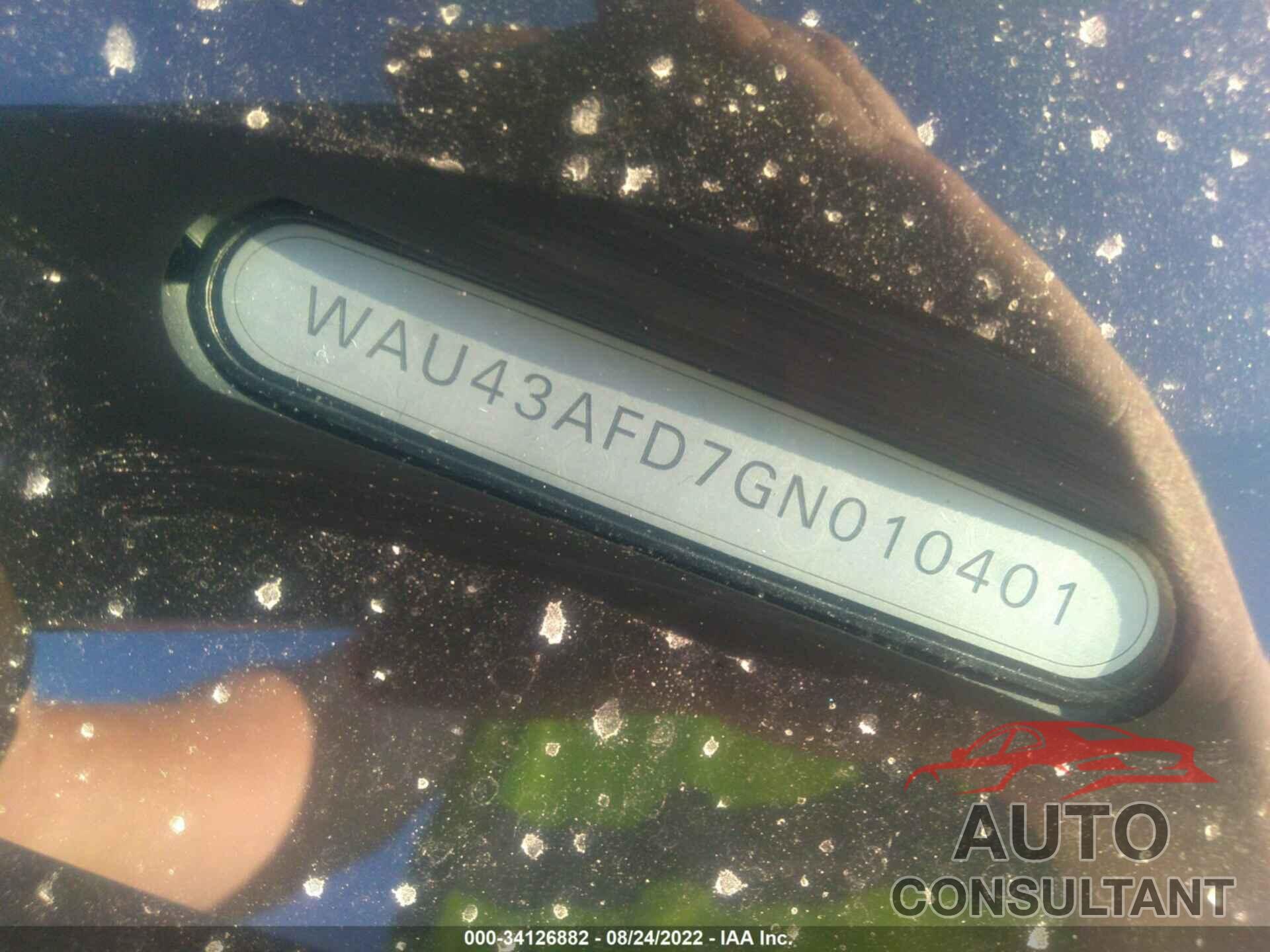 AUDI A8 L 2016 - WAU43AFD7GN010401