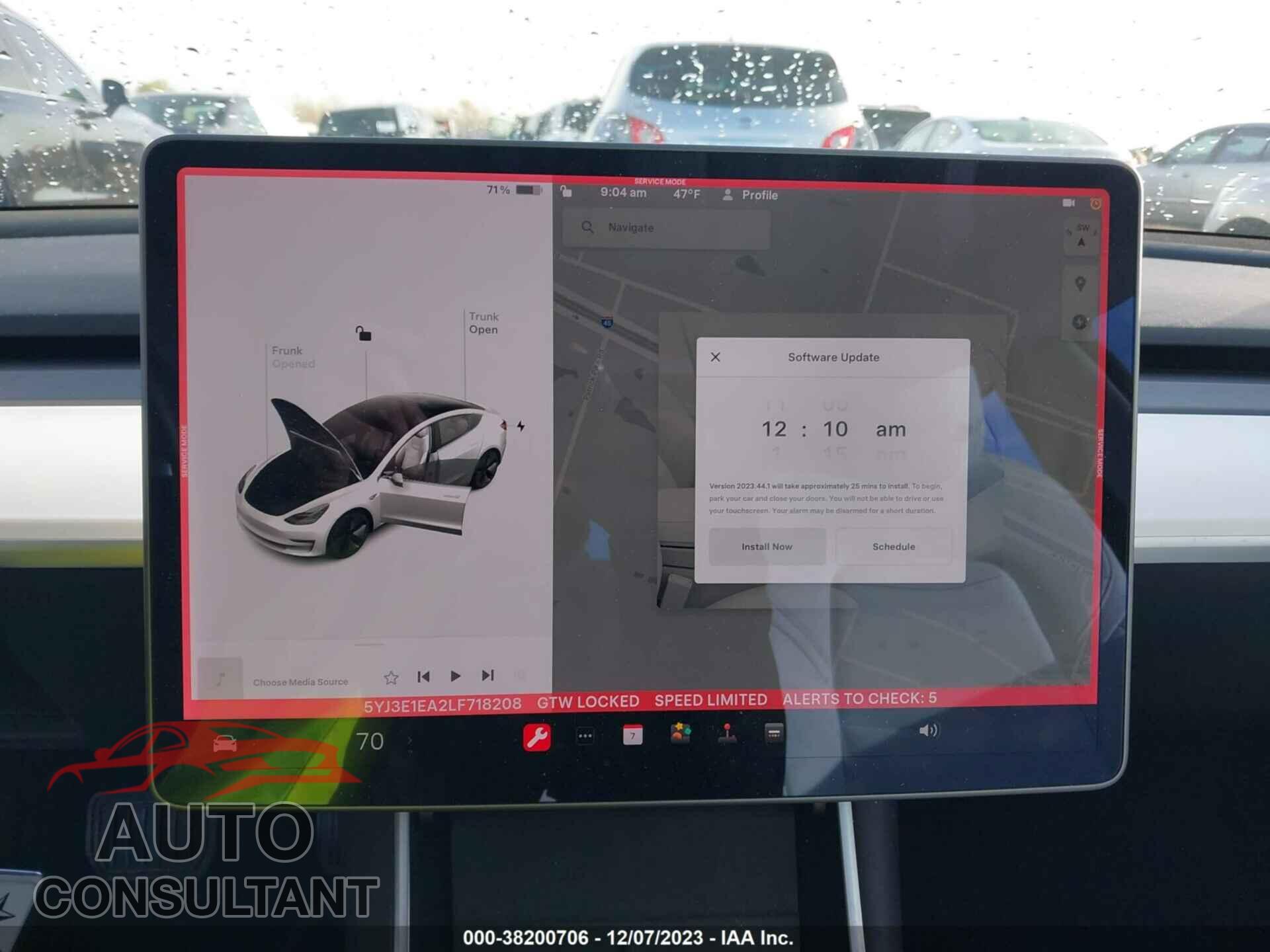 TESLA MODEL 3 2020 - 5YJ3E1EA2LF718208