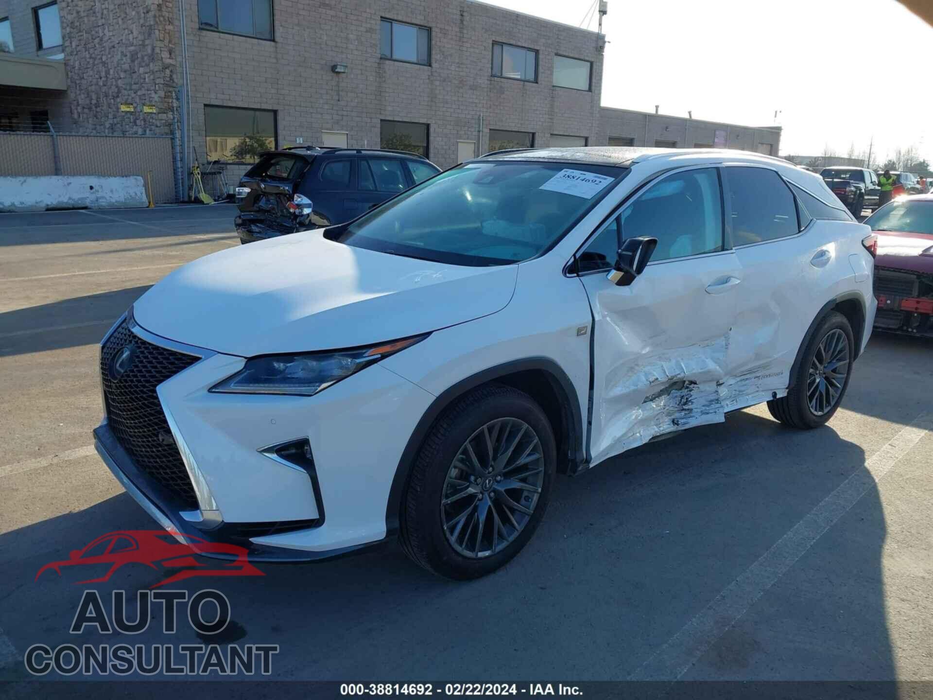 LEXUS RX 2017 - 2T2BGMCA9HC019675
