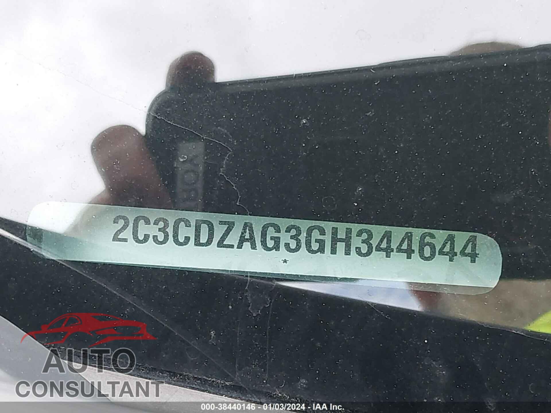 DODGE CHALLENGER 2016 - 2C3CDZAG3GH344644