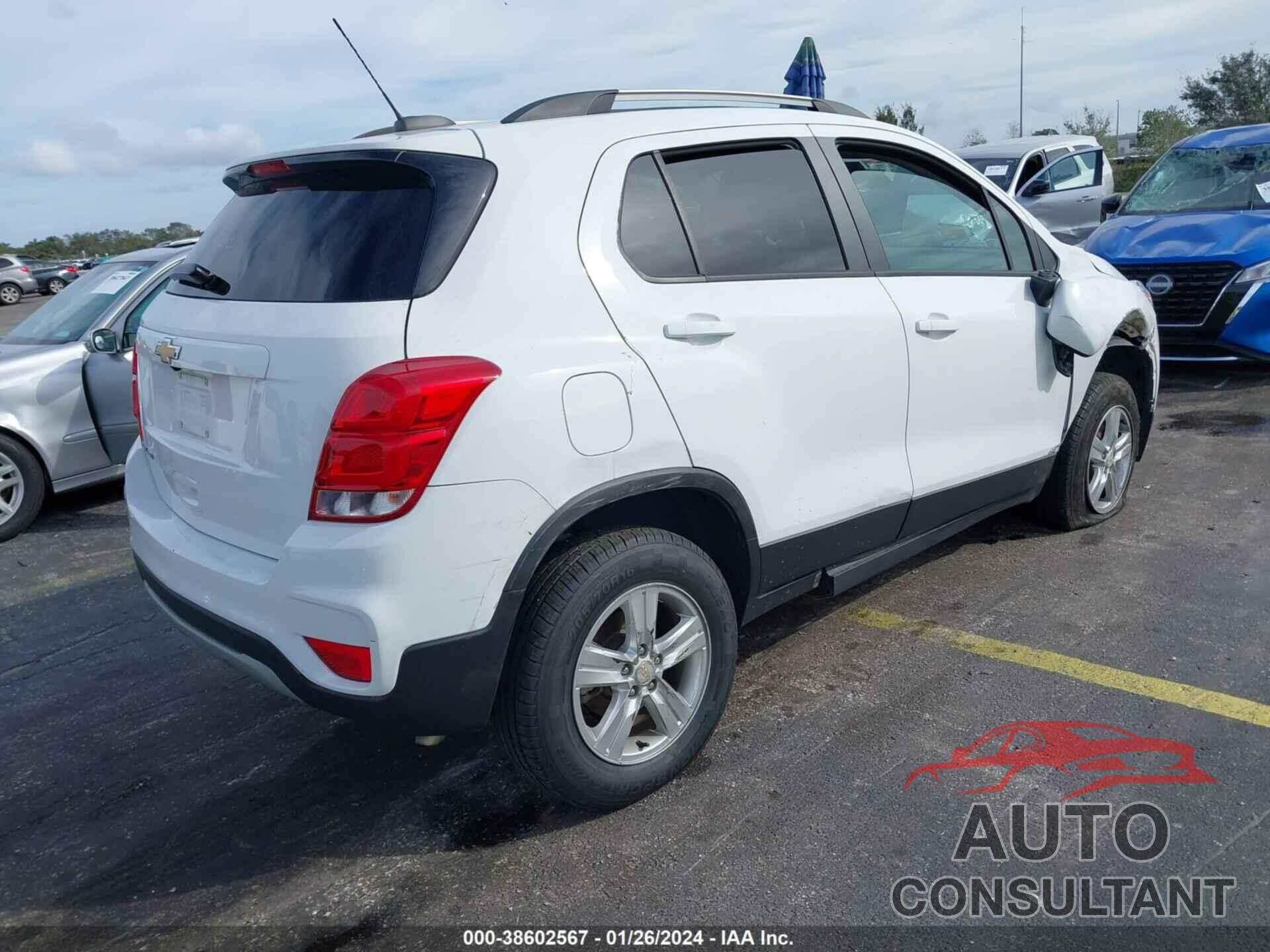 CHEVROLET TRAX 2021 - KL7CJPSM3MB364228