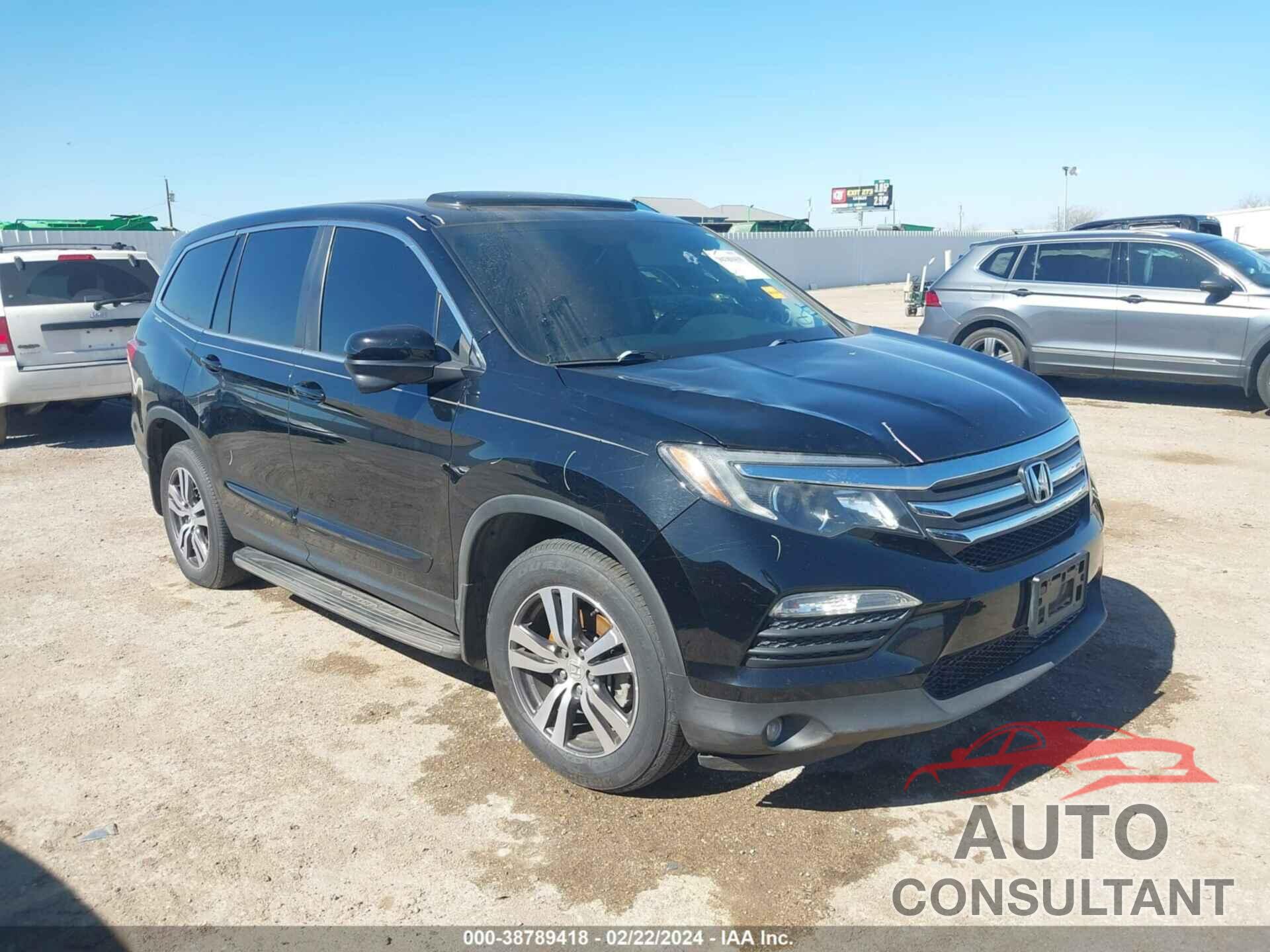 HONDA PILOT 2016 - 5FNYF5H76GB047304