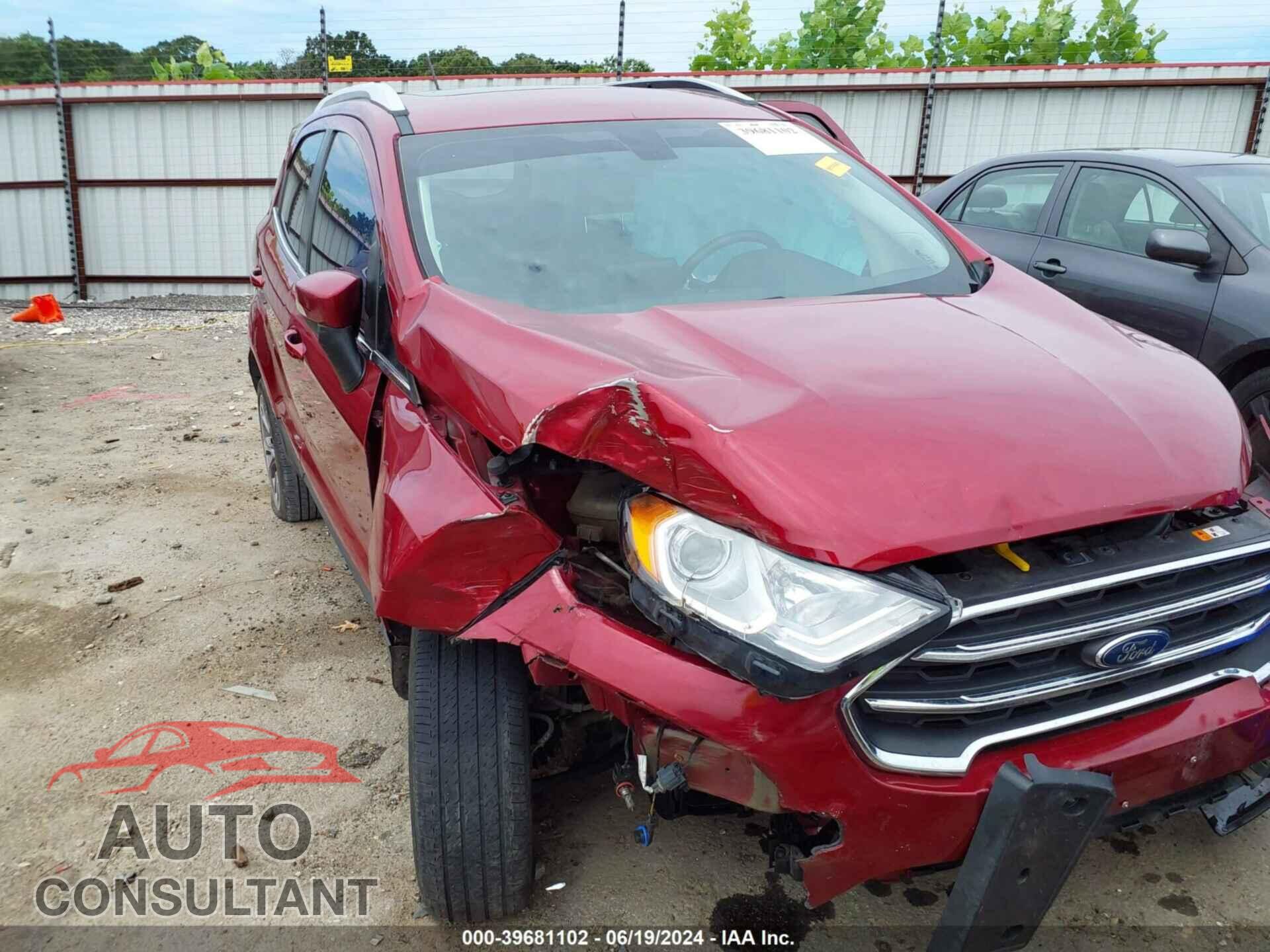 FORD ECOSPORT 2019 - MAJ6S3KL4KC260339