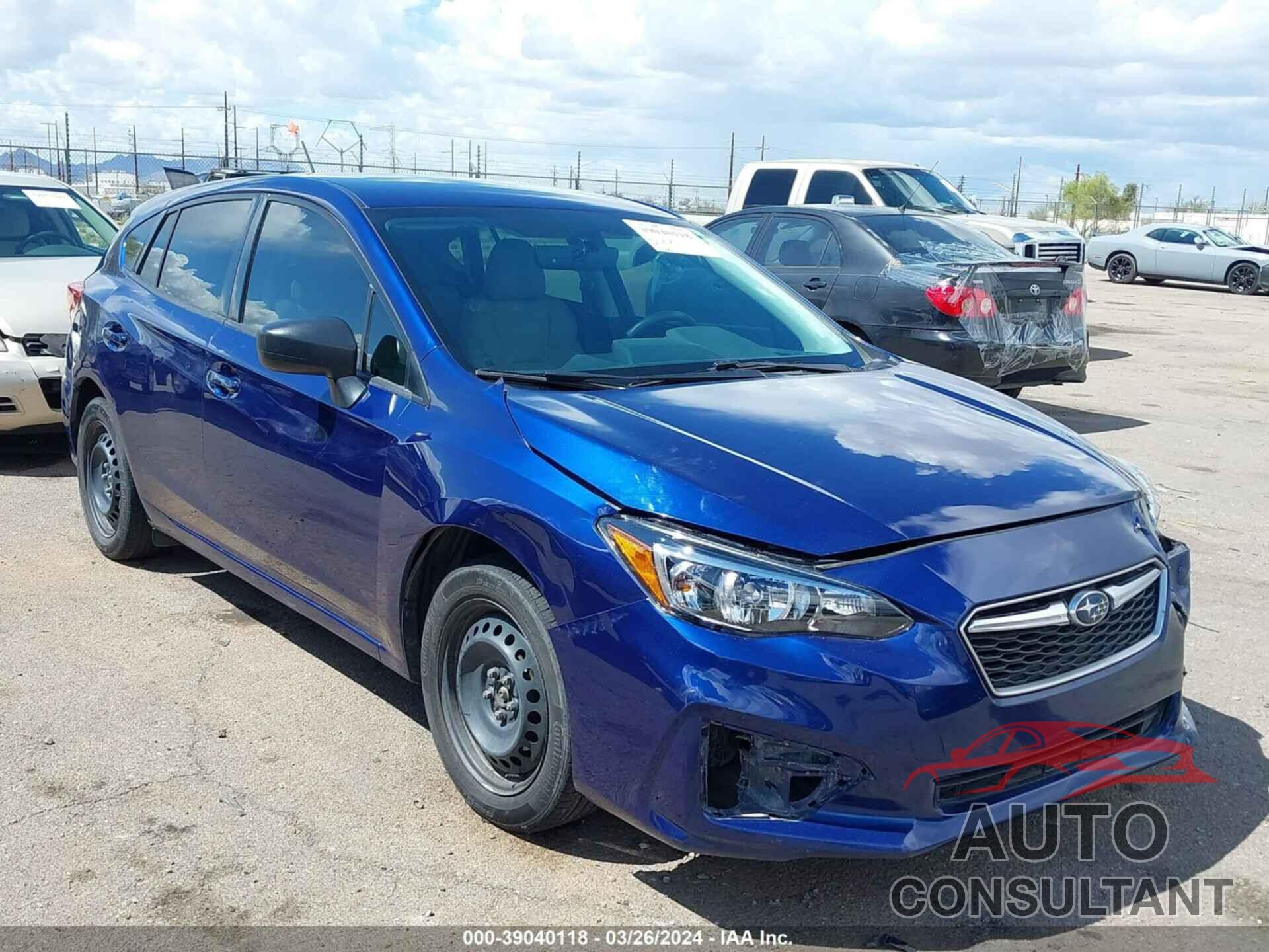 SUBARU IMPREZA 2018 - 4S3GTAA60J3705556