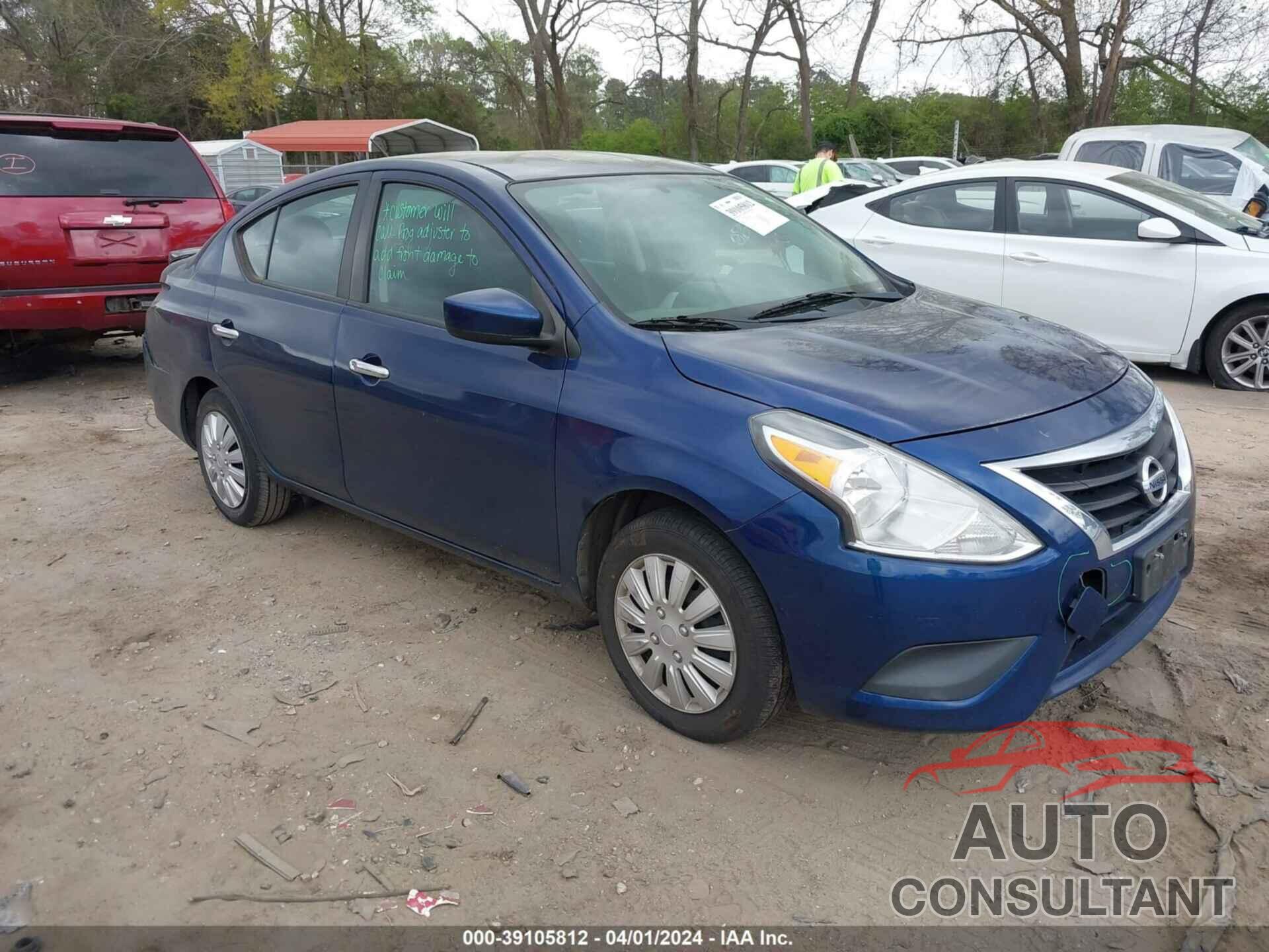 NISSAN VERSA 2018 - 3N1CN7AP3JL800821