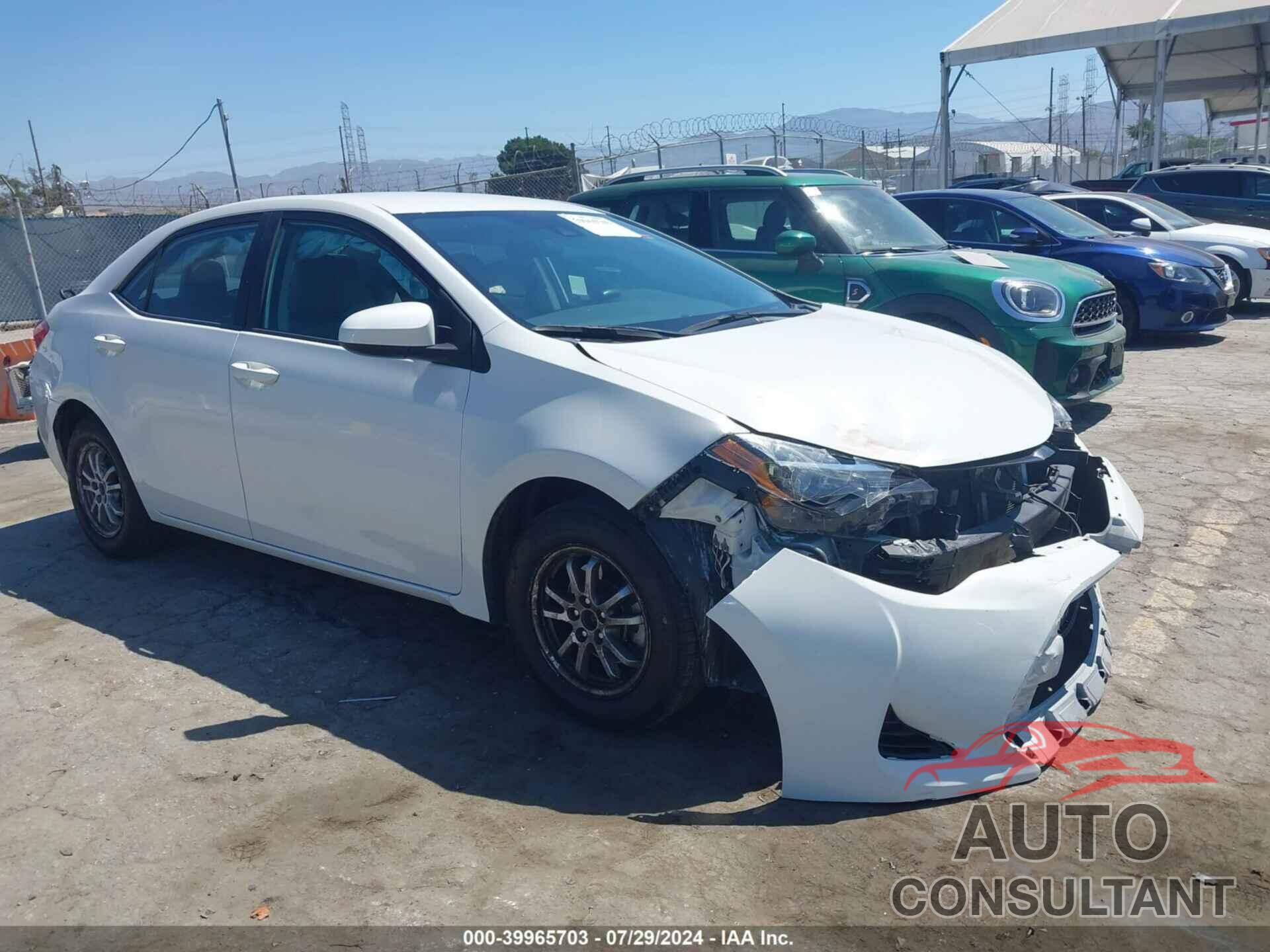 TOYOTA COROLLA 2019 - 5YFBURHE0KP882443