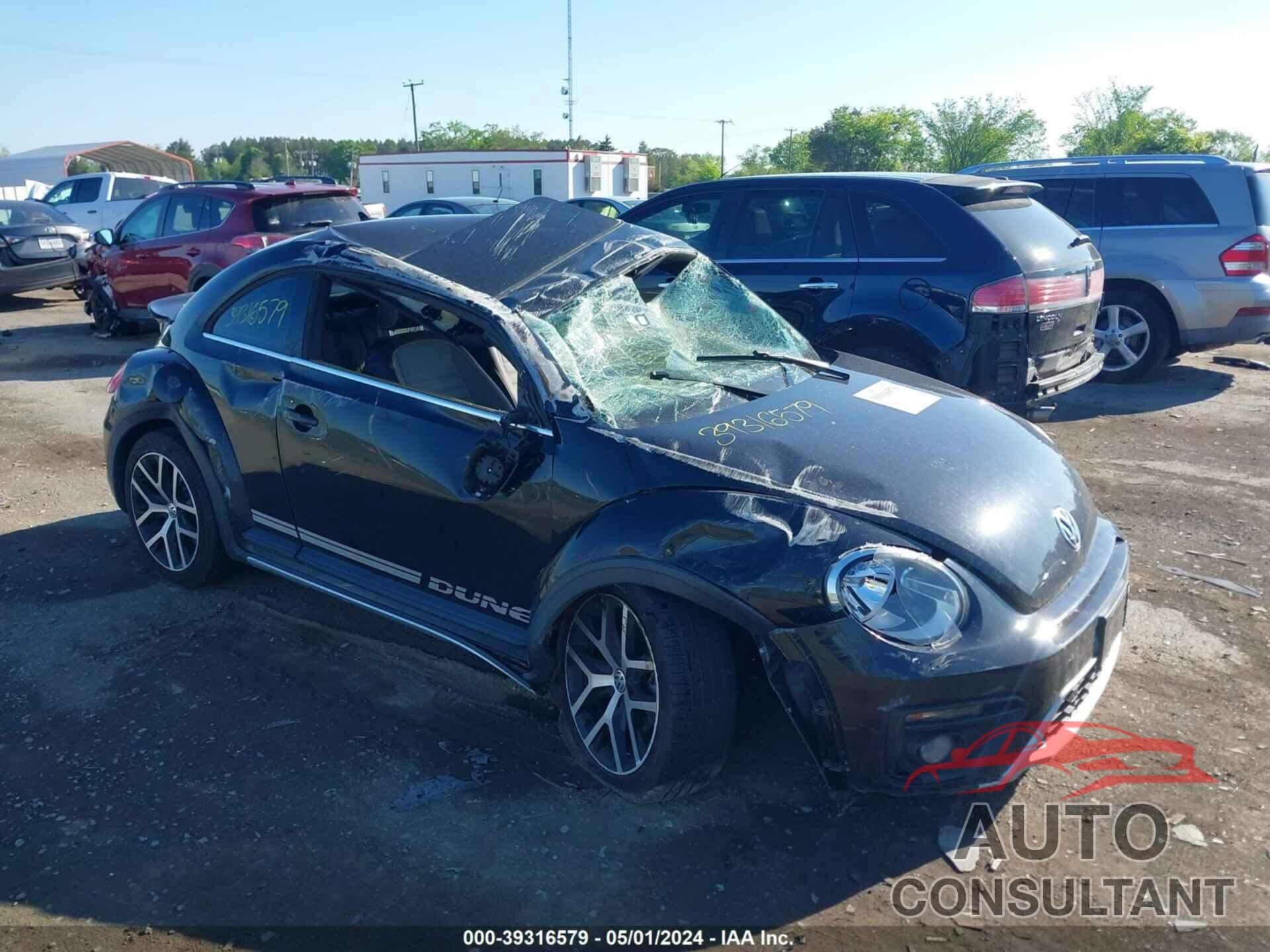 VOLKSWAGEN BEETLE 2016 - 3VWS07AT1GM622301