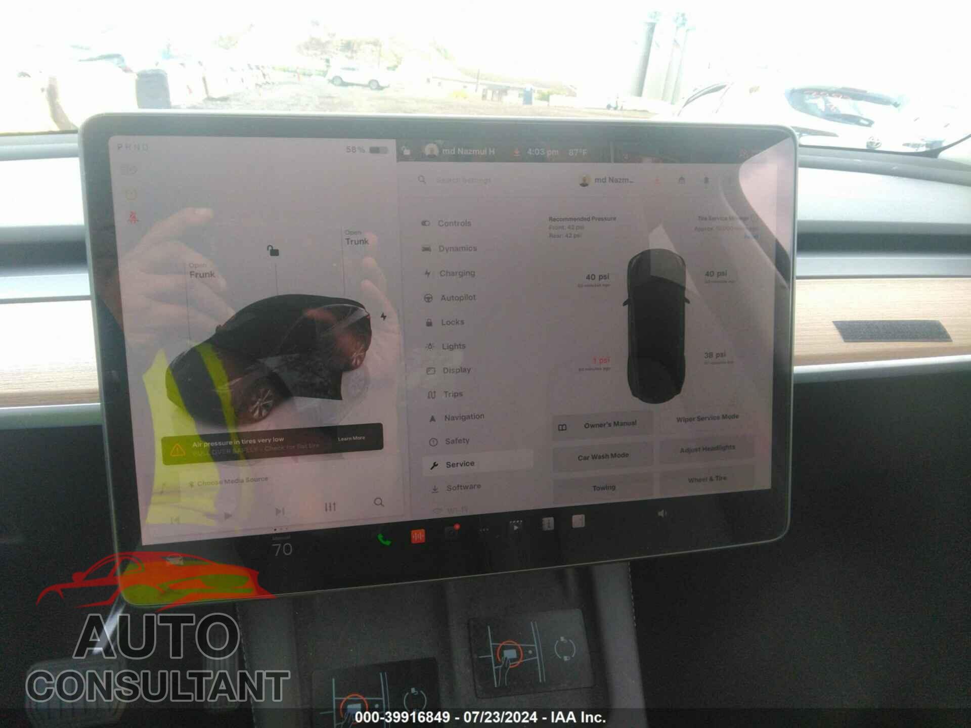 TESLA MODEL Y 2023 - 7SAYGDEE3PA184291