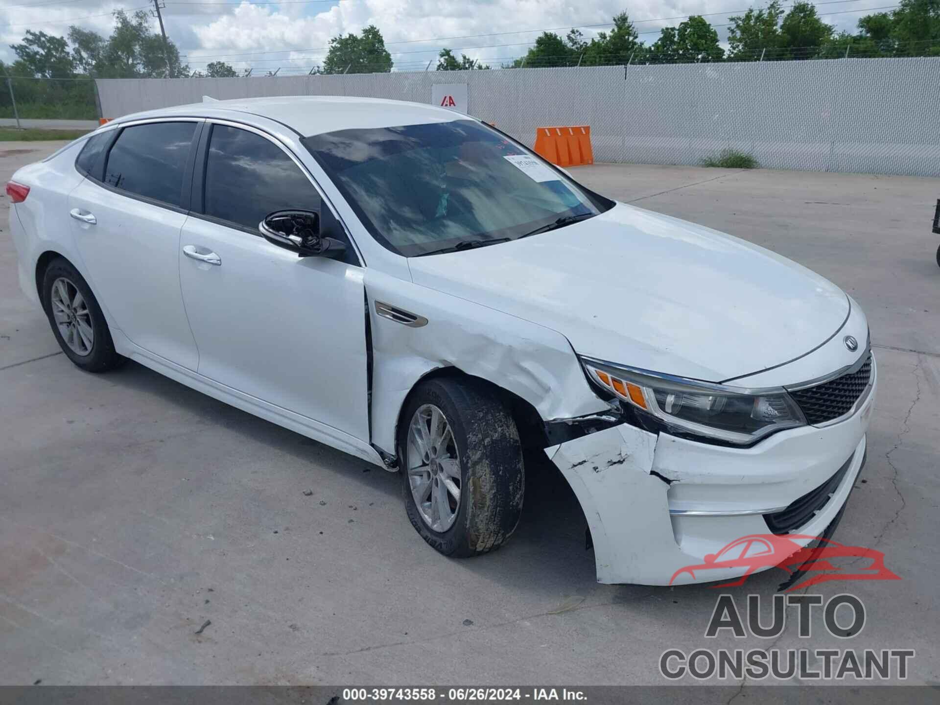 KIA OPTIMA 2018 - 5XXGT4L34JG201287