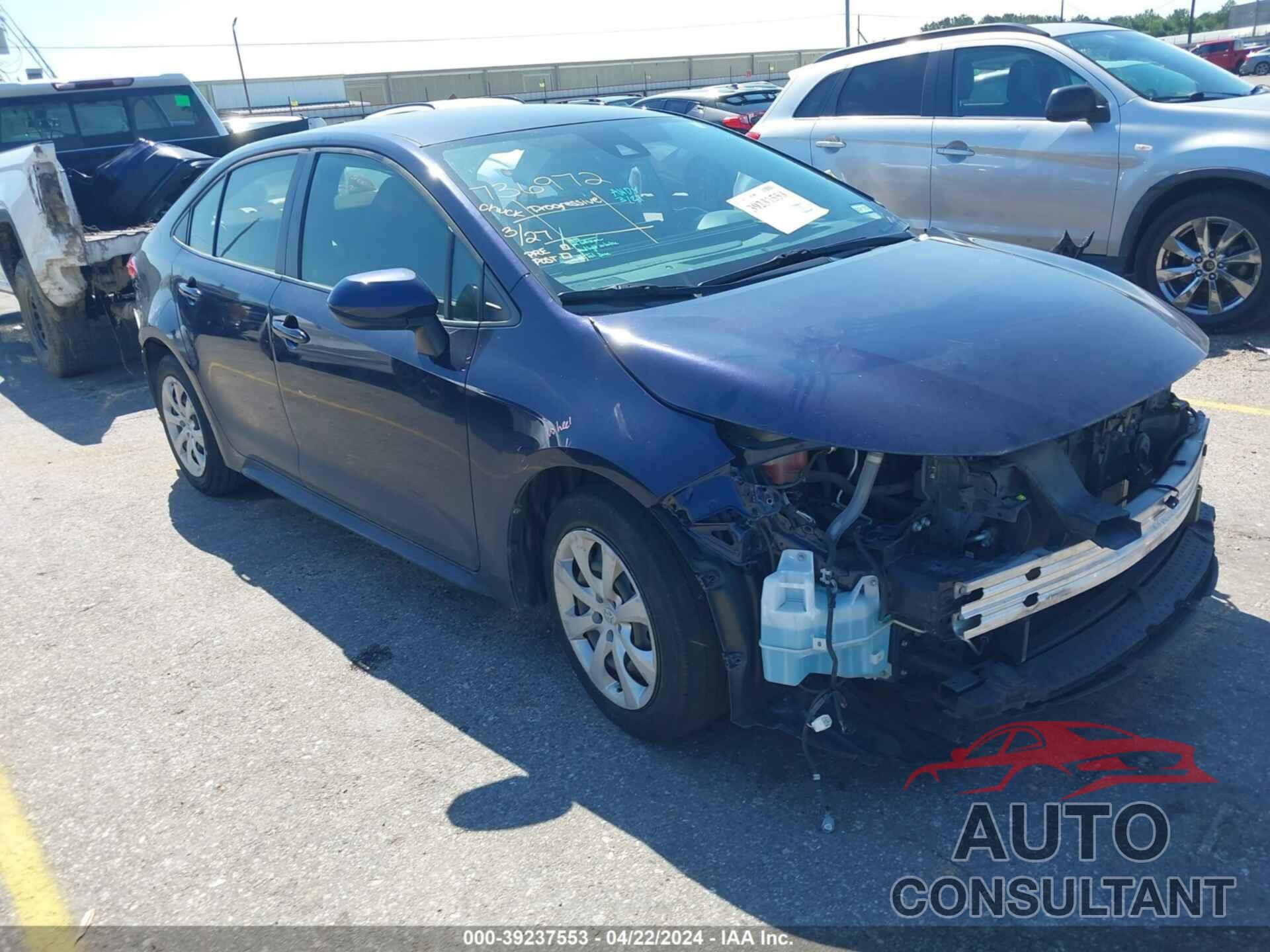 TOYOTA COROLLA 2020 - JTDEPRAEXLJ004460