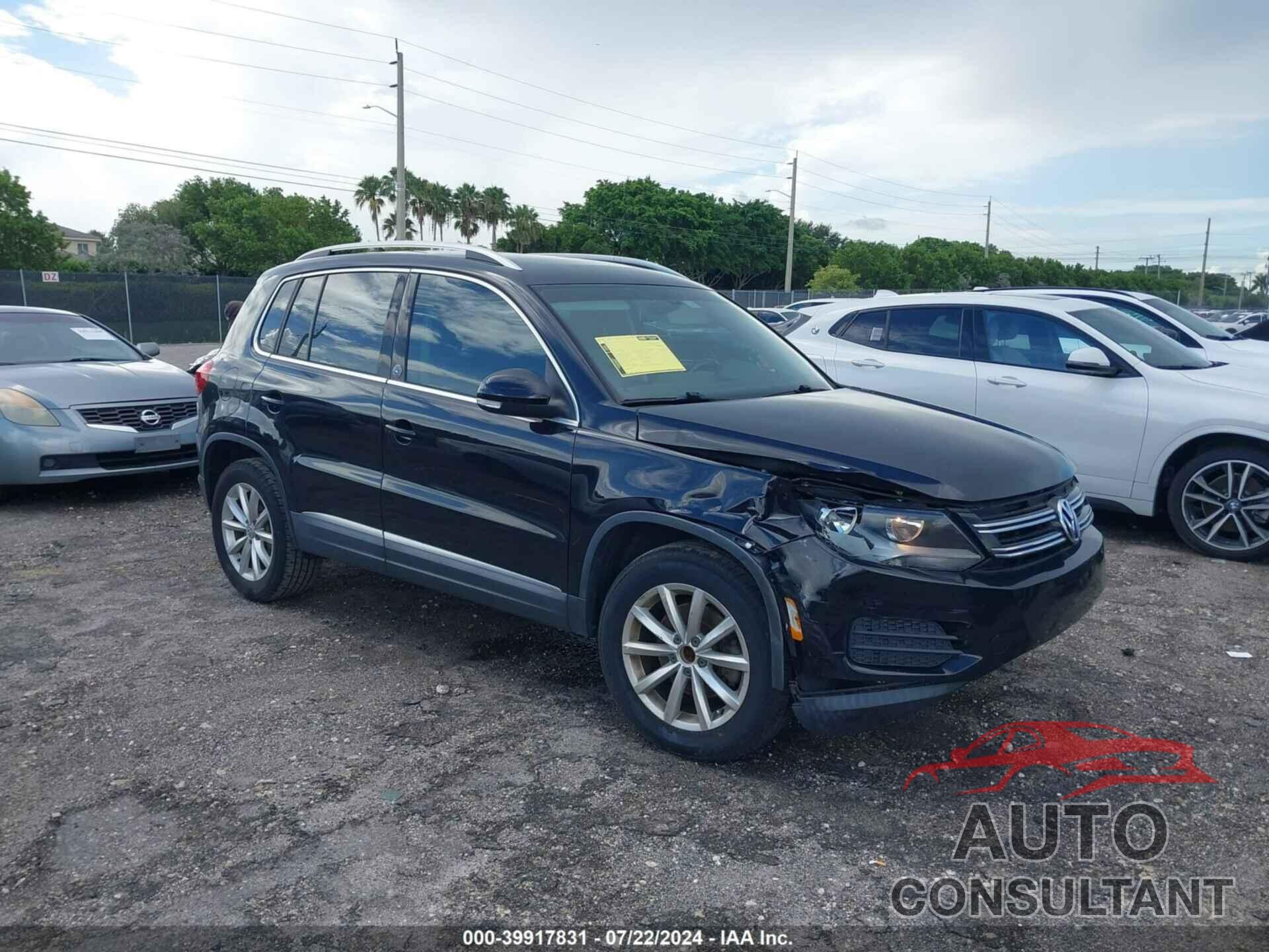 VOLKSWAGEN TIGUAN 2017 - WVGRV7AX6HW507292