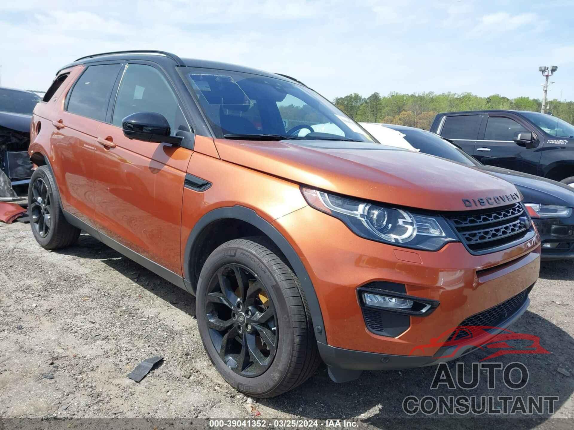 LAND ROVER DISCOVERY SPORT 2019 - SALCR2FX5KH783168