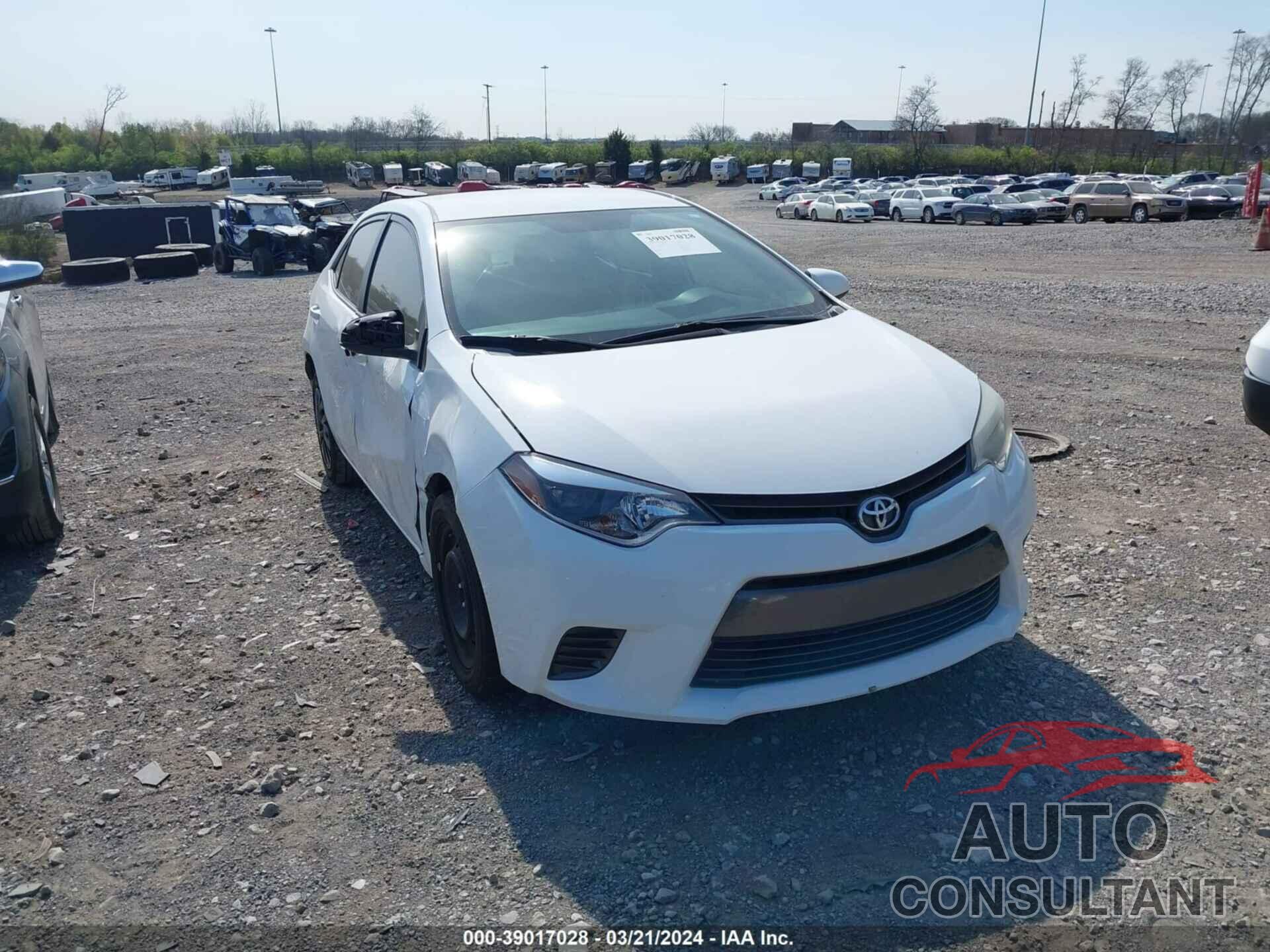 TOYOTA COROLLA 2016 - 2T1BURHE8GC512509
