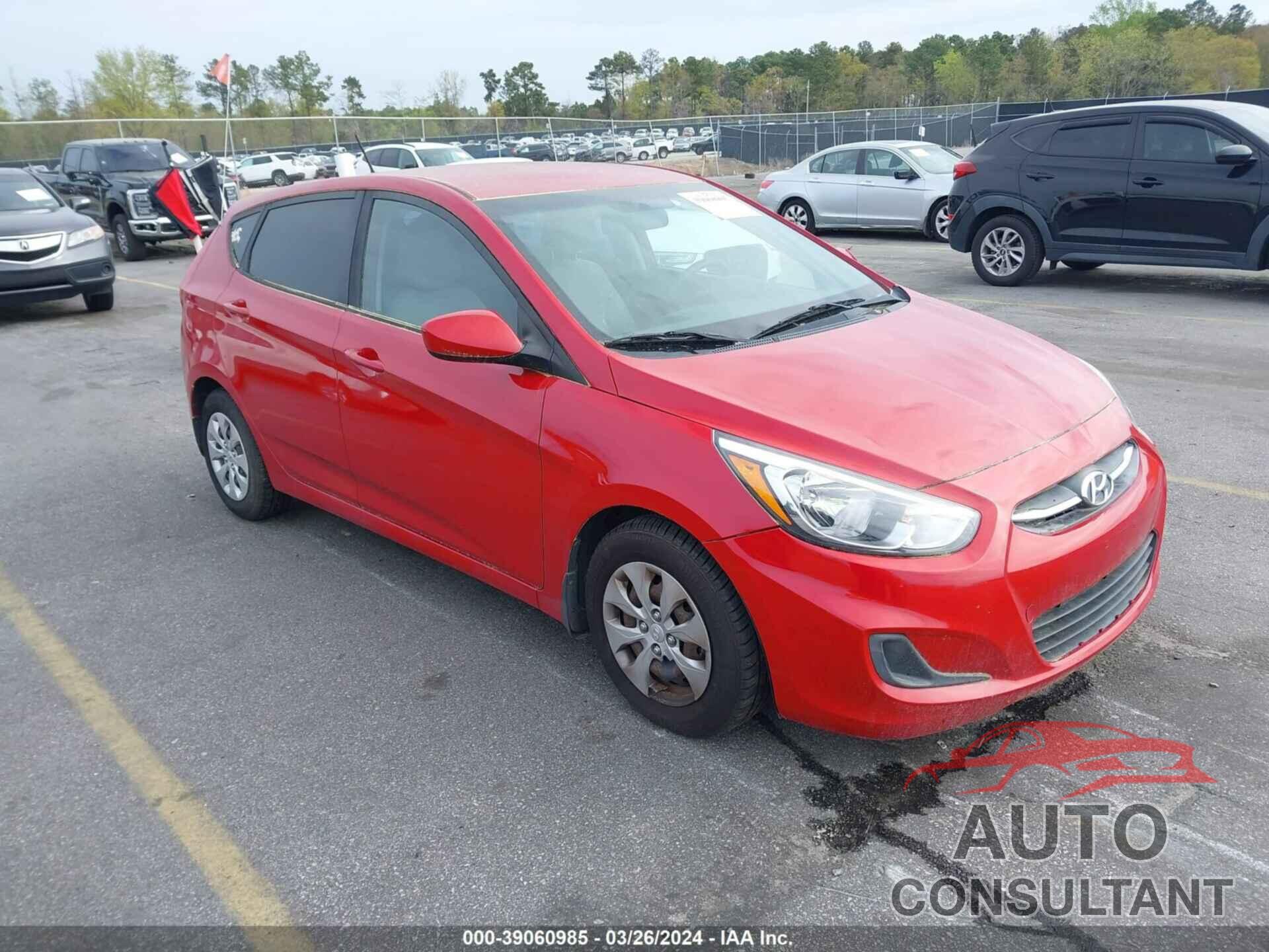 HYUNDAI ACCENT 2016 - KMHCT5AE0GU294235