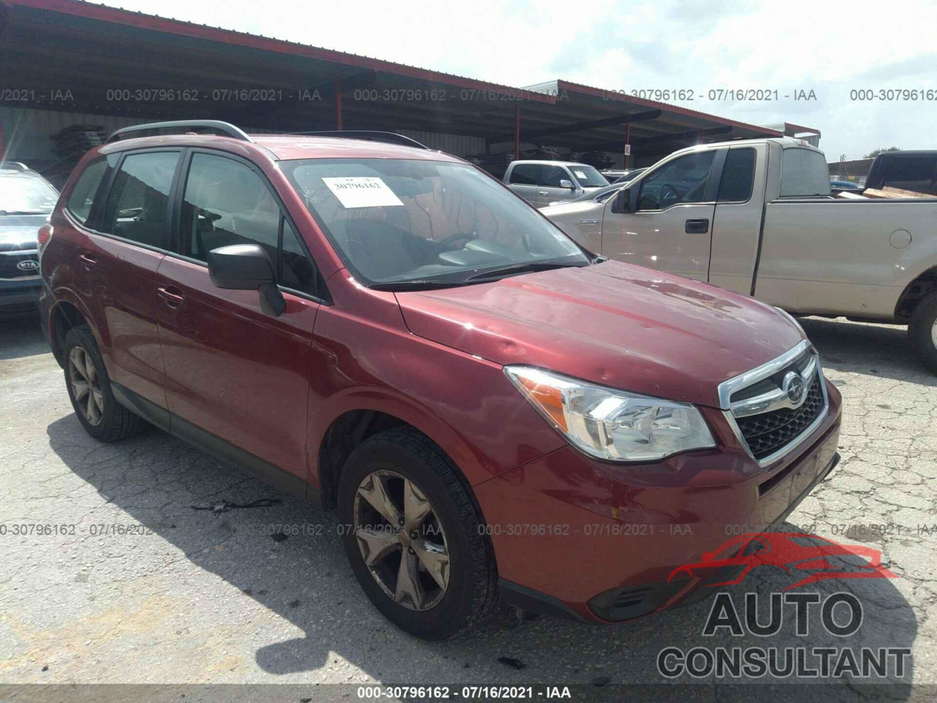 SUBARU FORESTER 2016 - JF2SJABC5GH454907