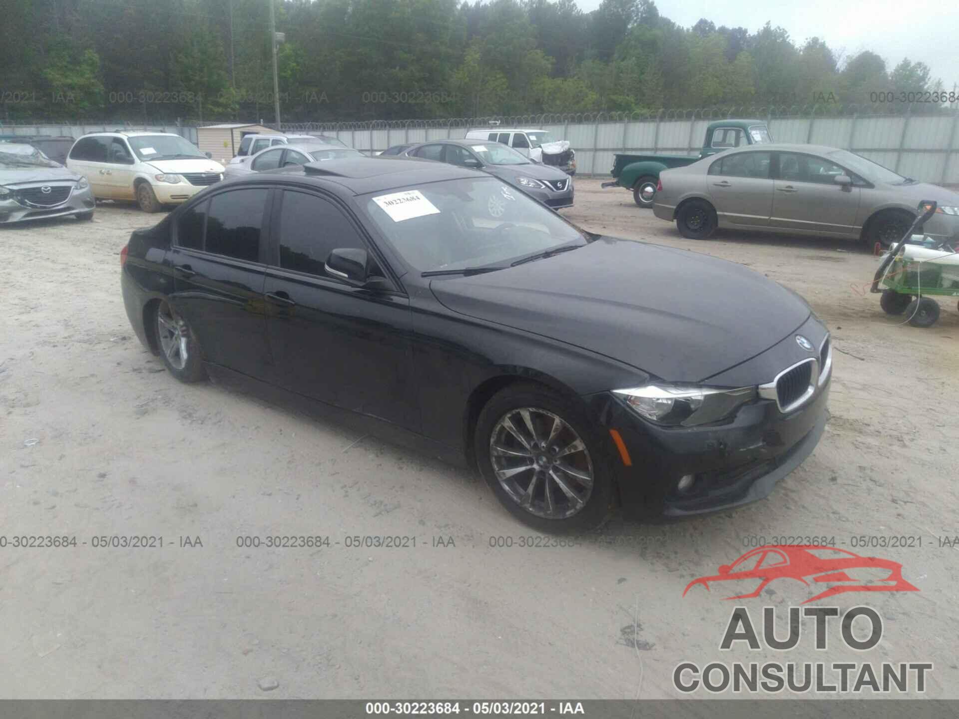 BMW 3 SERIES 2017 - WBA8E5G37HNU43453