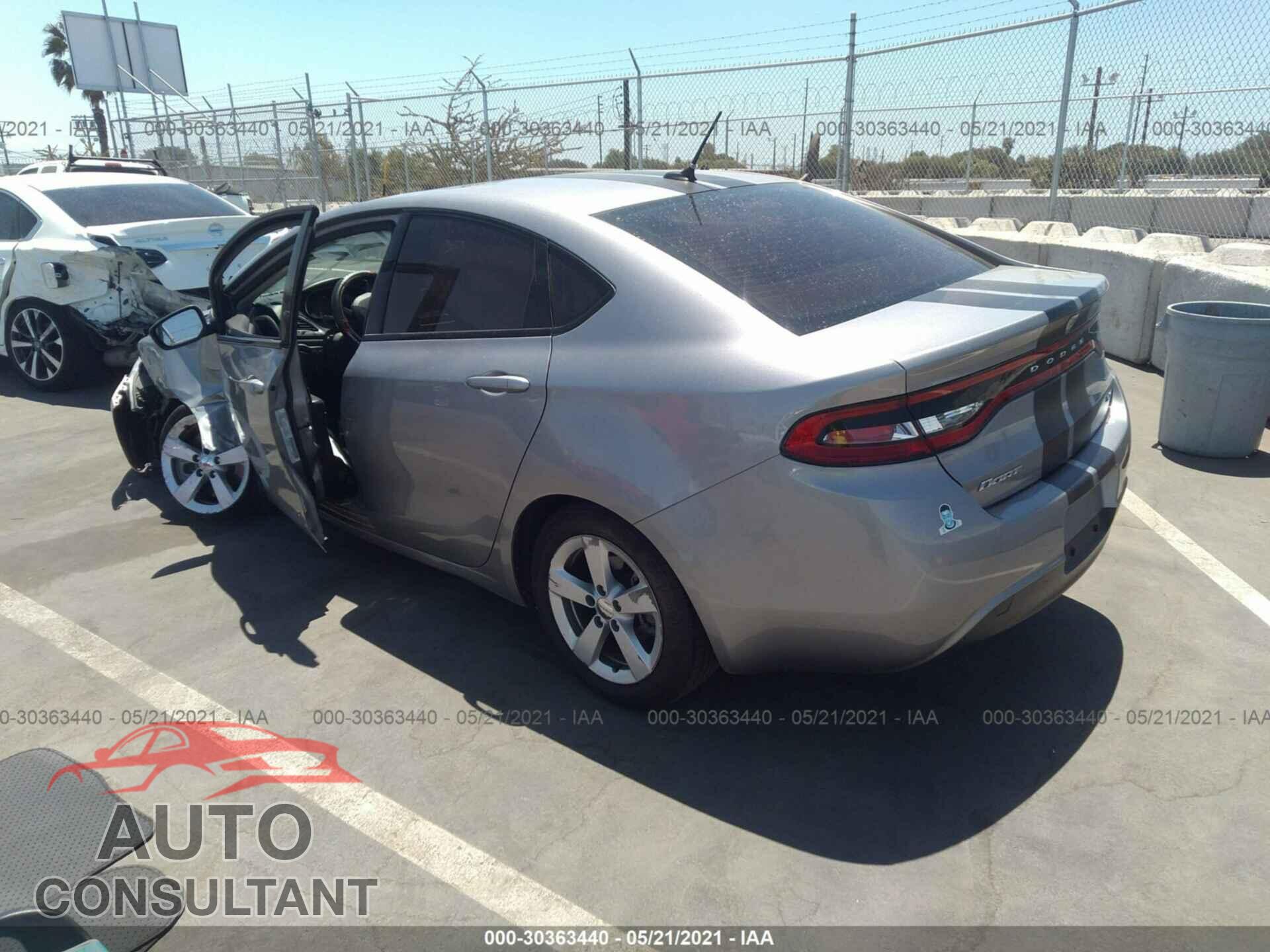 DODGE DART 2016 - 1C3CDFBB0GD593644