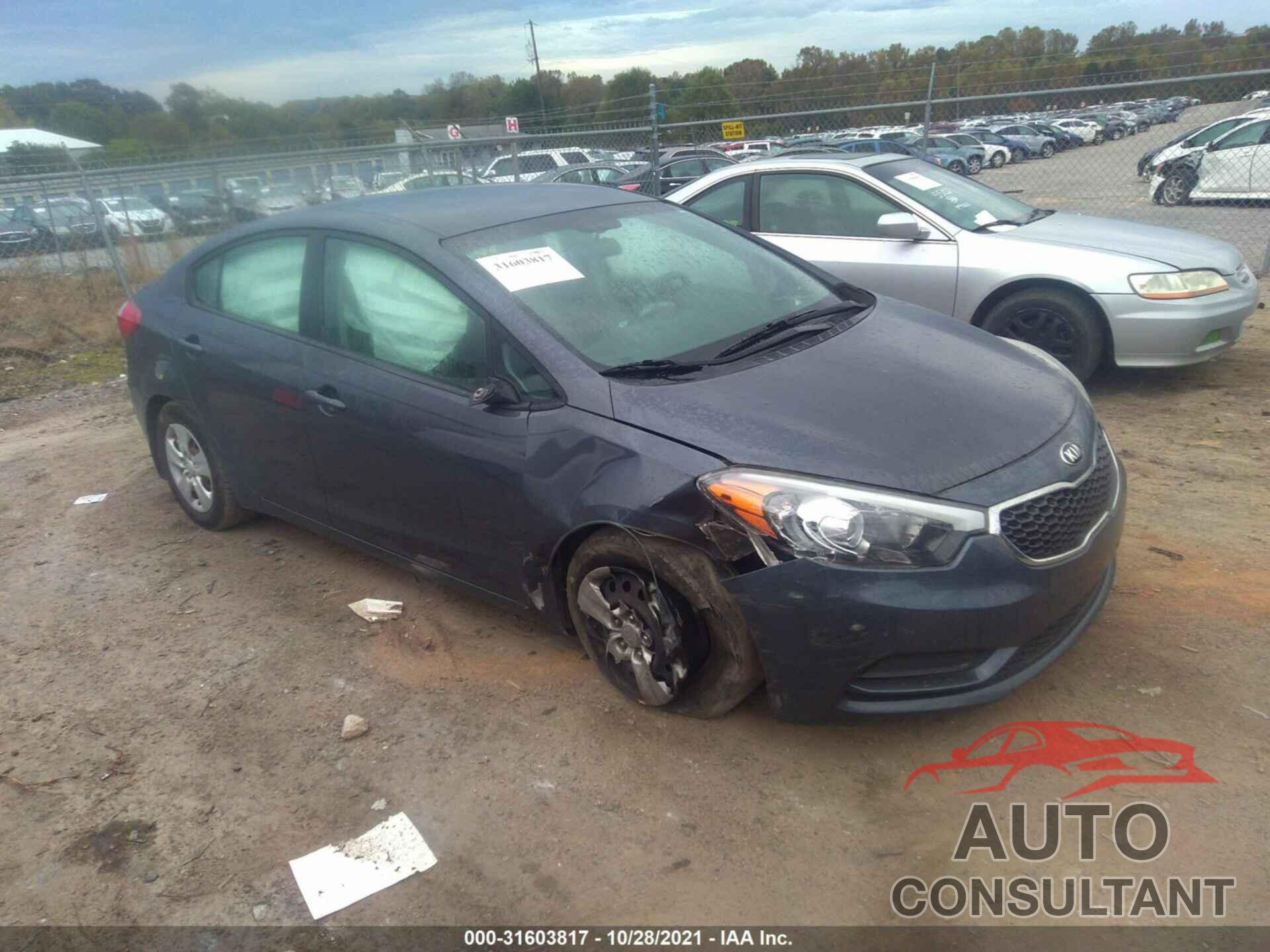 KIA FORTE 2016 - KNAFK4A60G5613244