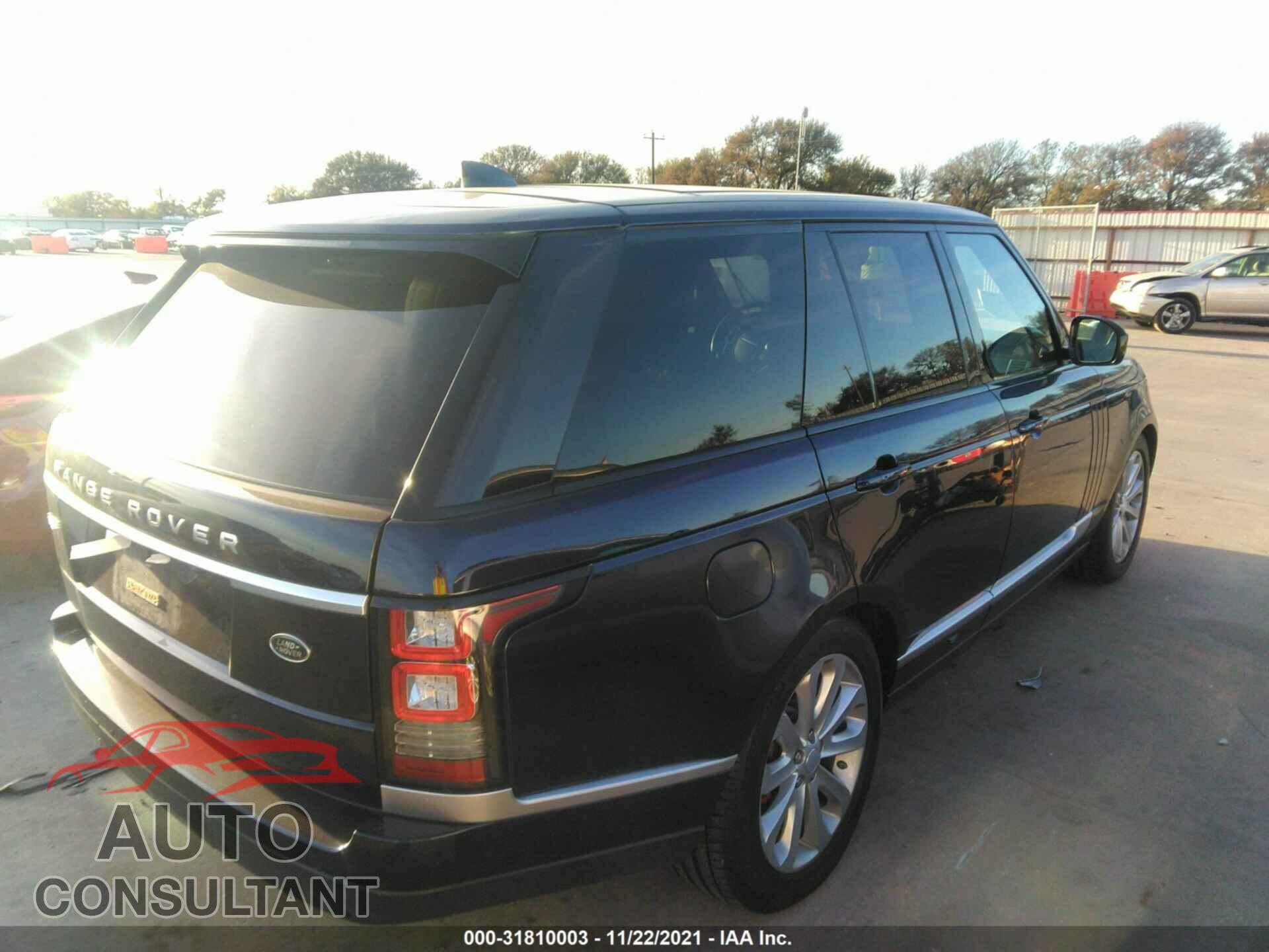 LAND ROVER RANGE ROVER 2017 - SALGS2FV4HA362869