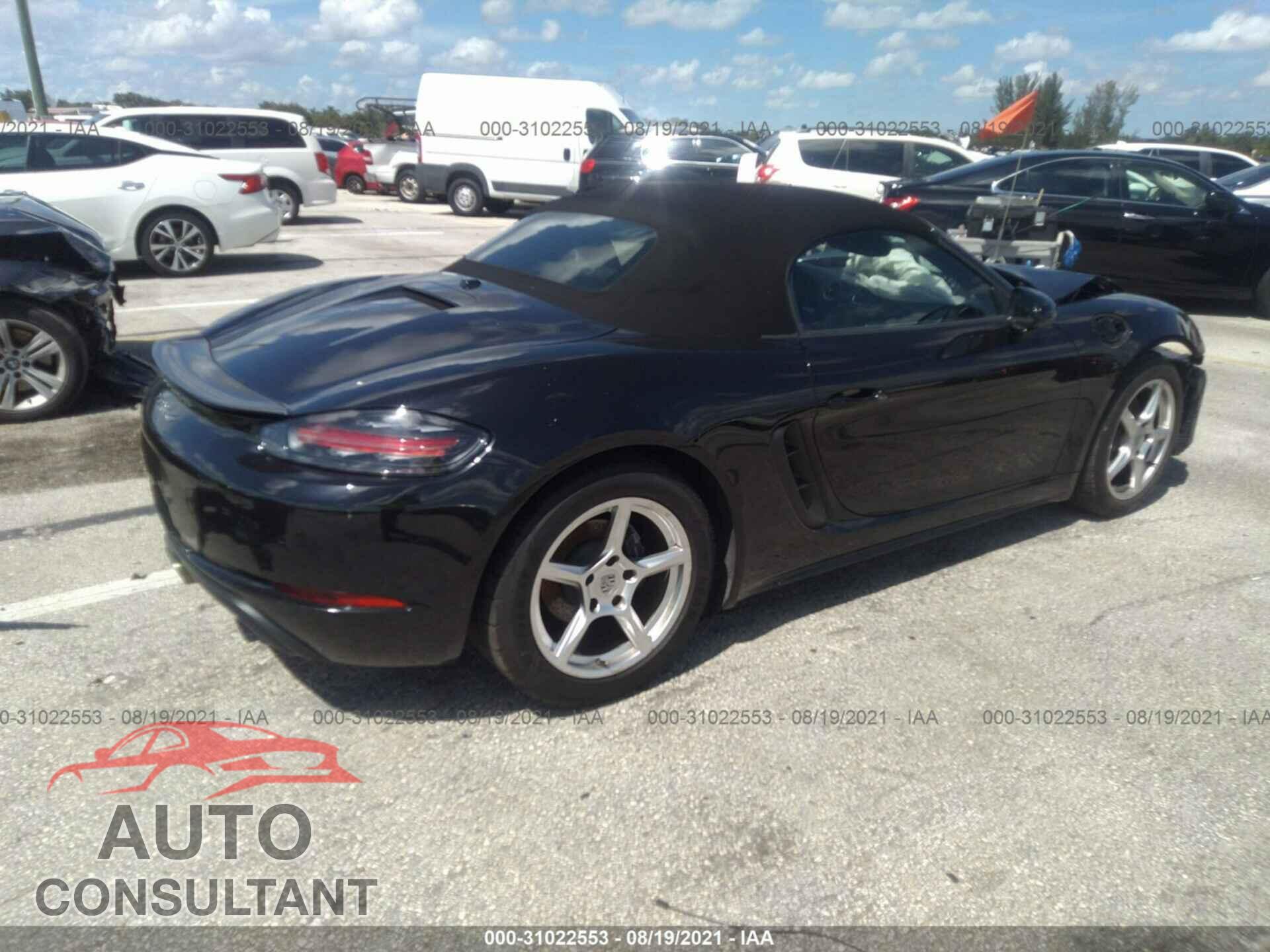 PORSCHE 718 BOXSTER 2018 - WP0CA2A80JS210727
