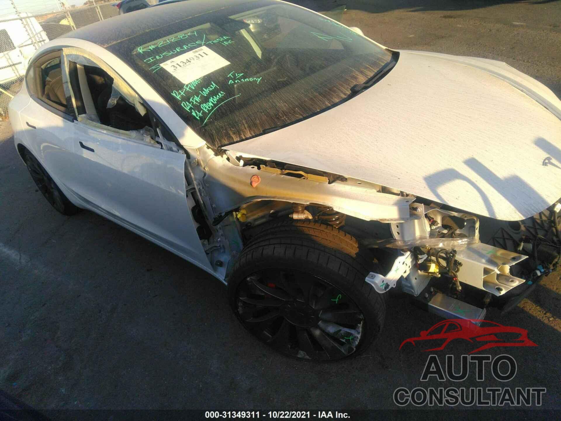 TESLA MODEL 3 2021 - 5YJ3E1EC2MF015744