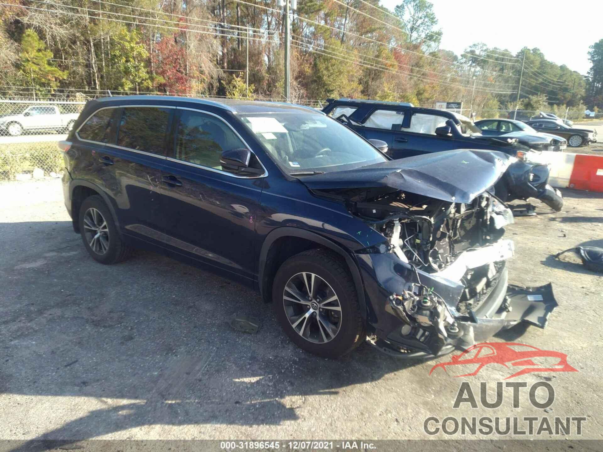 TOYOTA HIGHLANDER 2016 - 5TDKKRFH0GS153960
