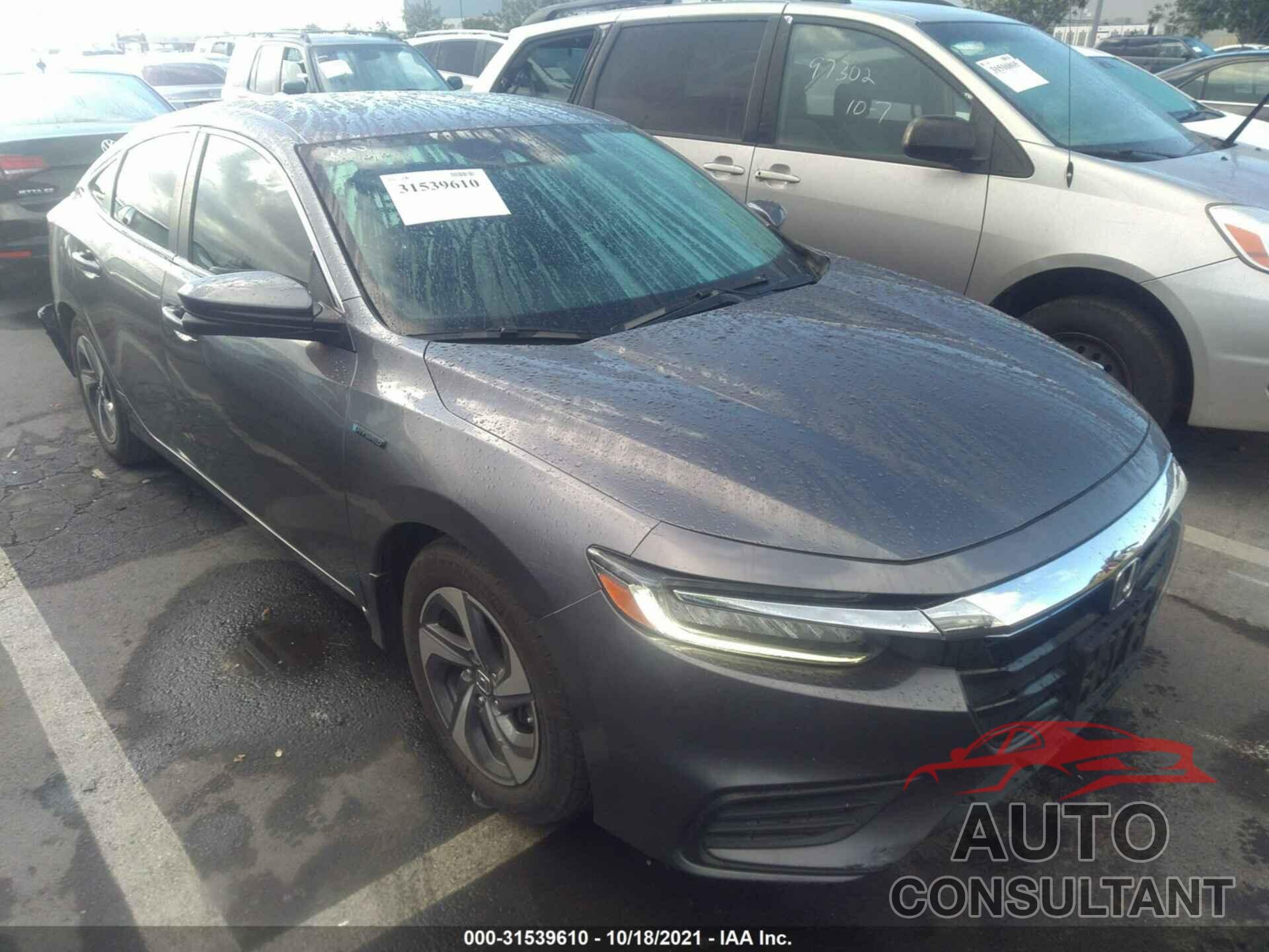 HONDA INSIGHT 2019 - 19XZE4F17KE013788